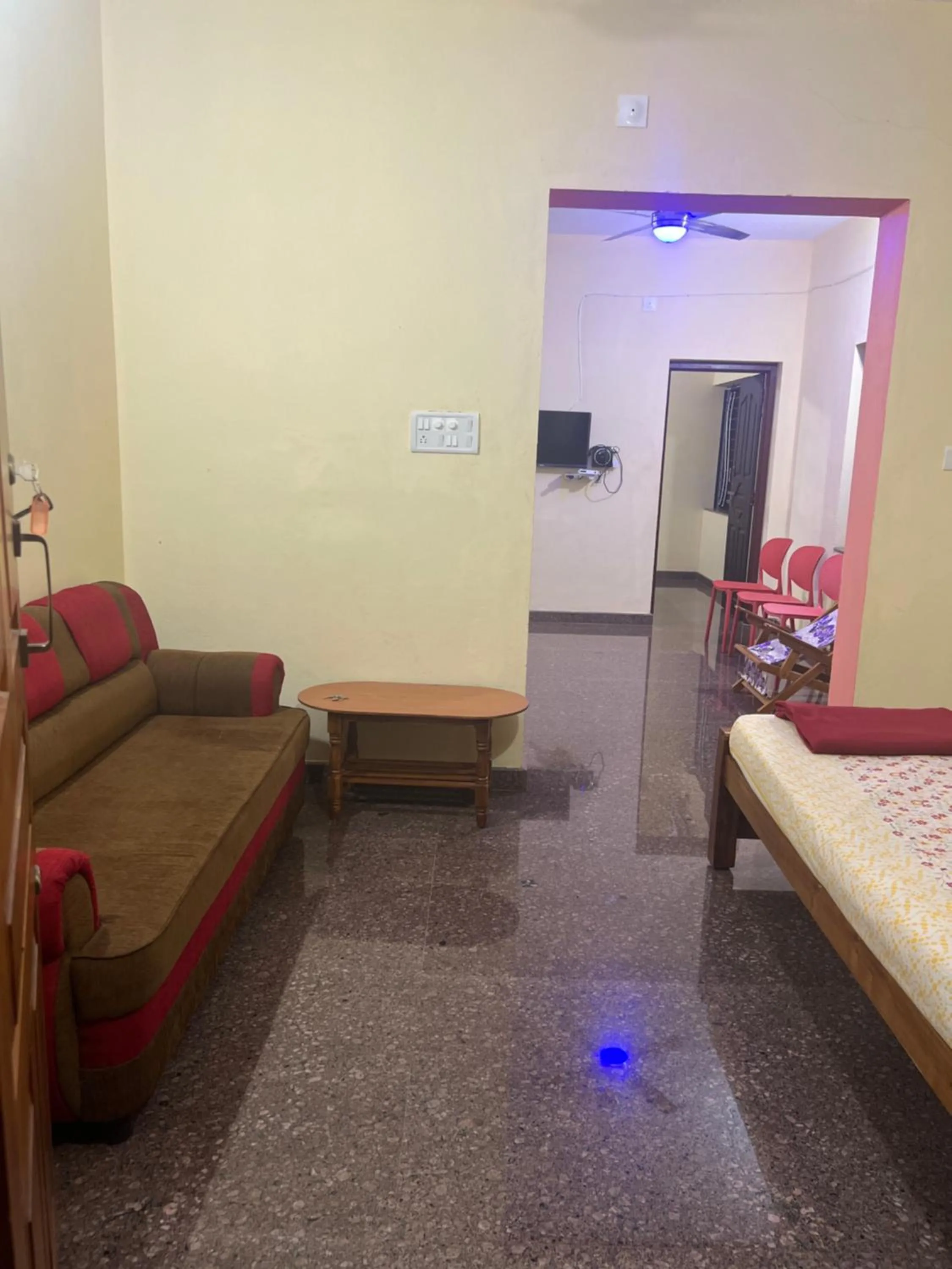 Bed in Devatha Homestay, Guest House, Hotel,Dharmasthala-2