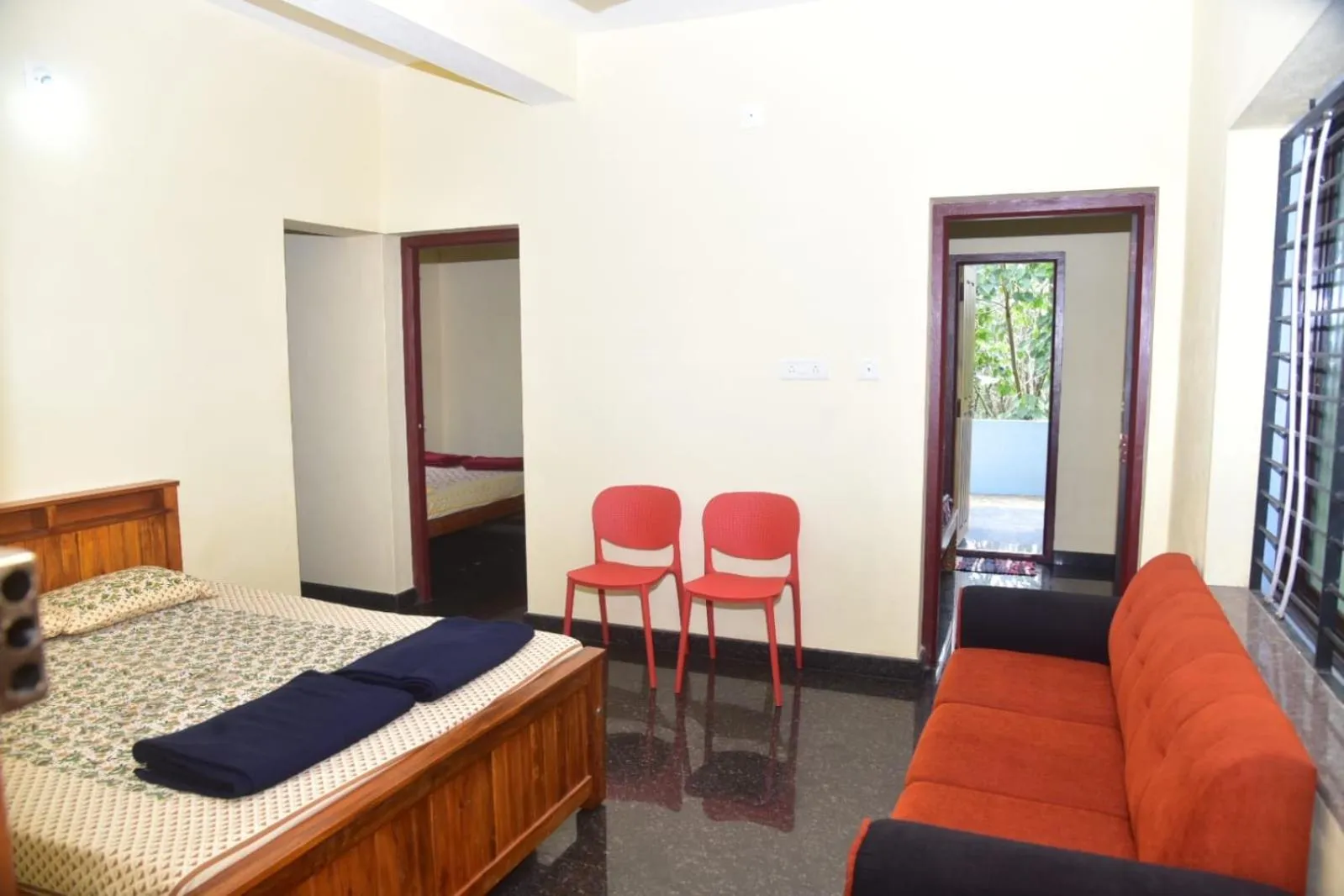 Bed in Devatha Homestay, Guest House, Hotel,Dharmasthala-2