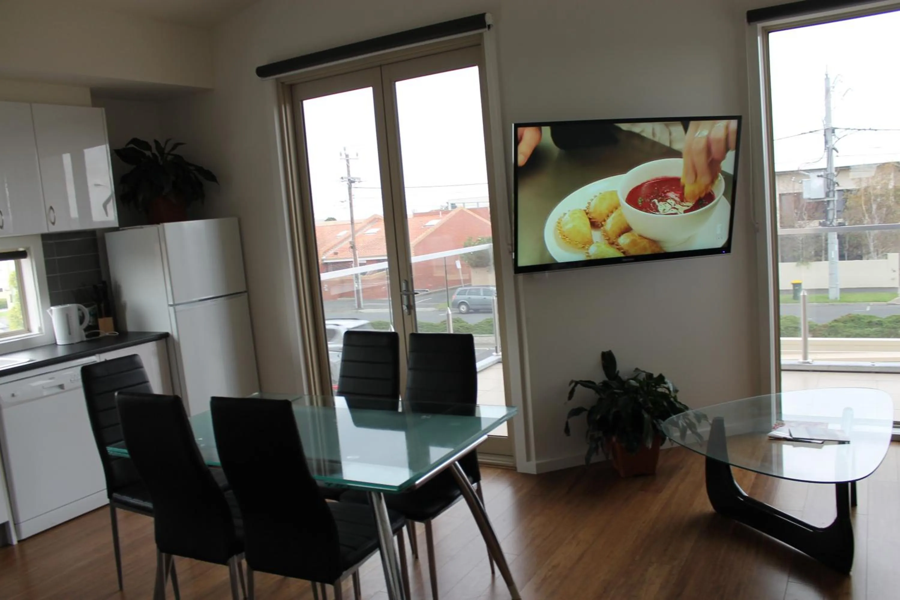 Dining area in McKillop Geelong by Gold Star Stays
