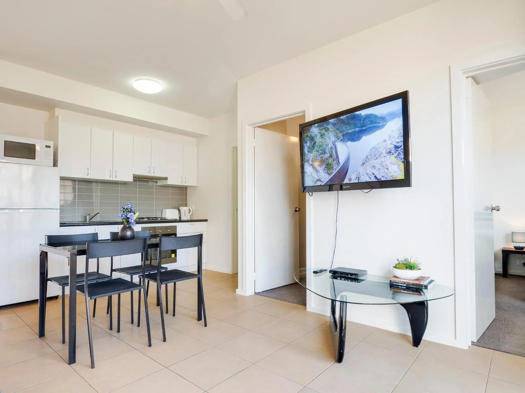 Dining area in McKillop Geelong by Gold Star Stays