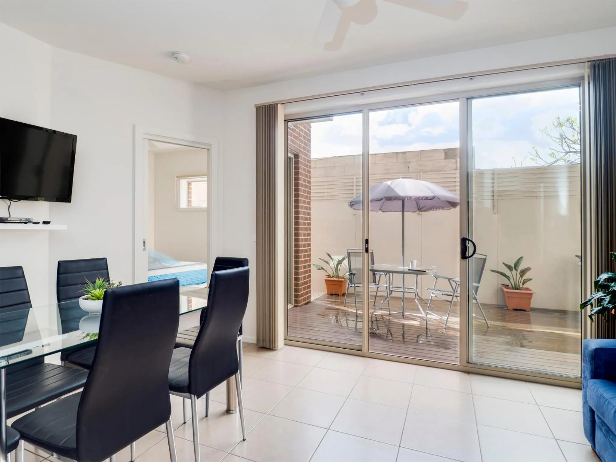 Dining area in McKillop Geelong by Gold Star Stays