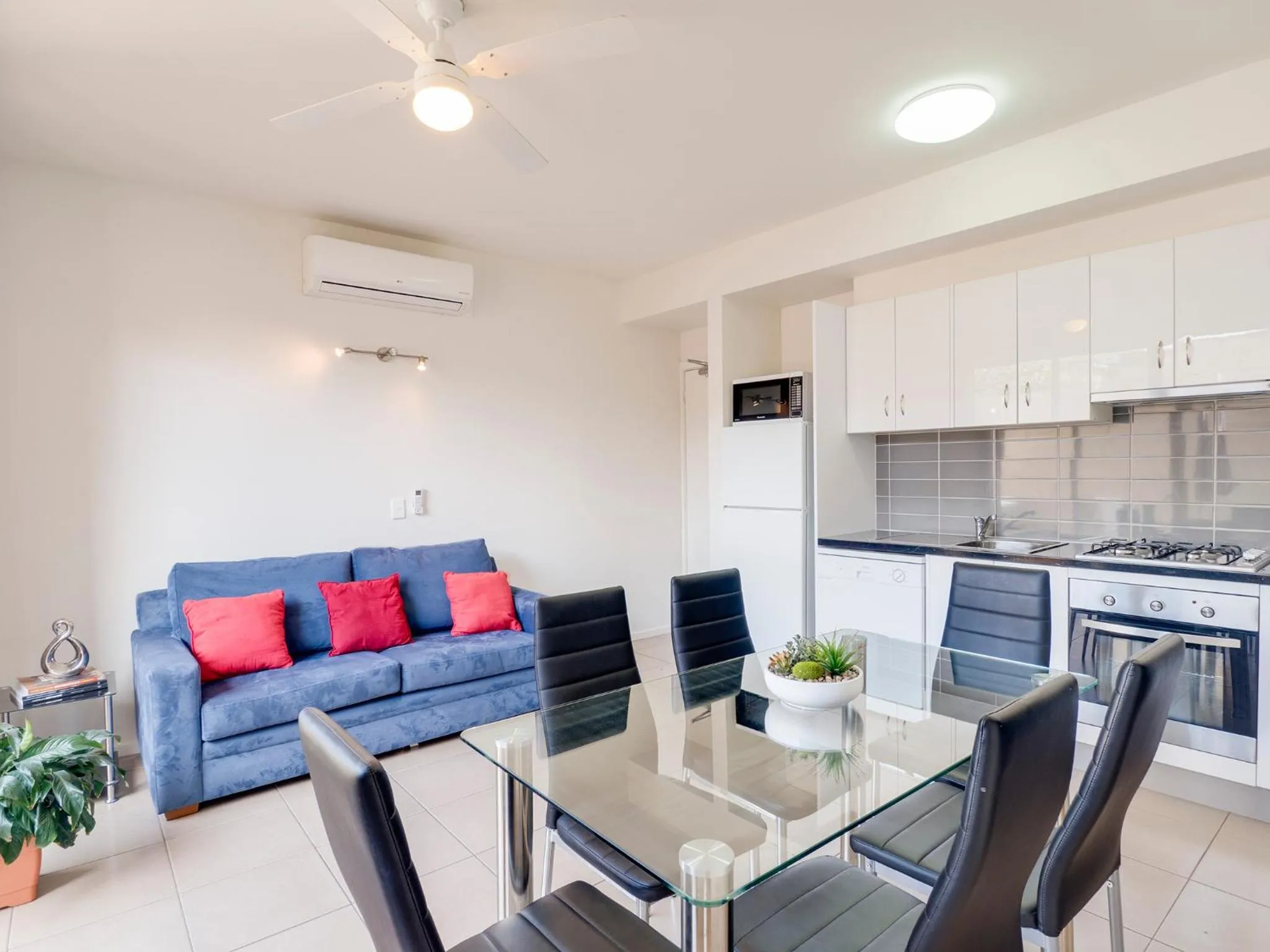 Dining area in McKillop Geelong by Gold Star Stays