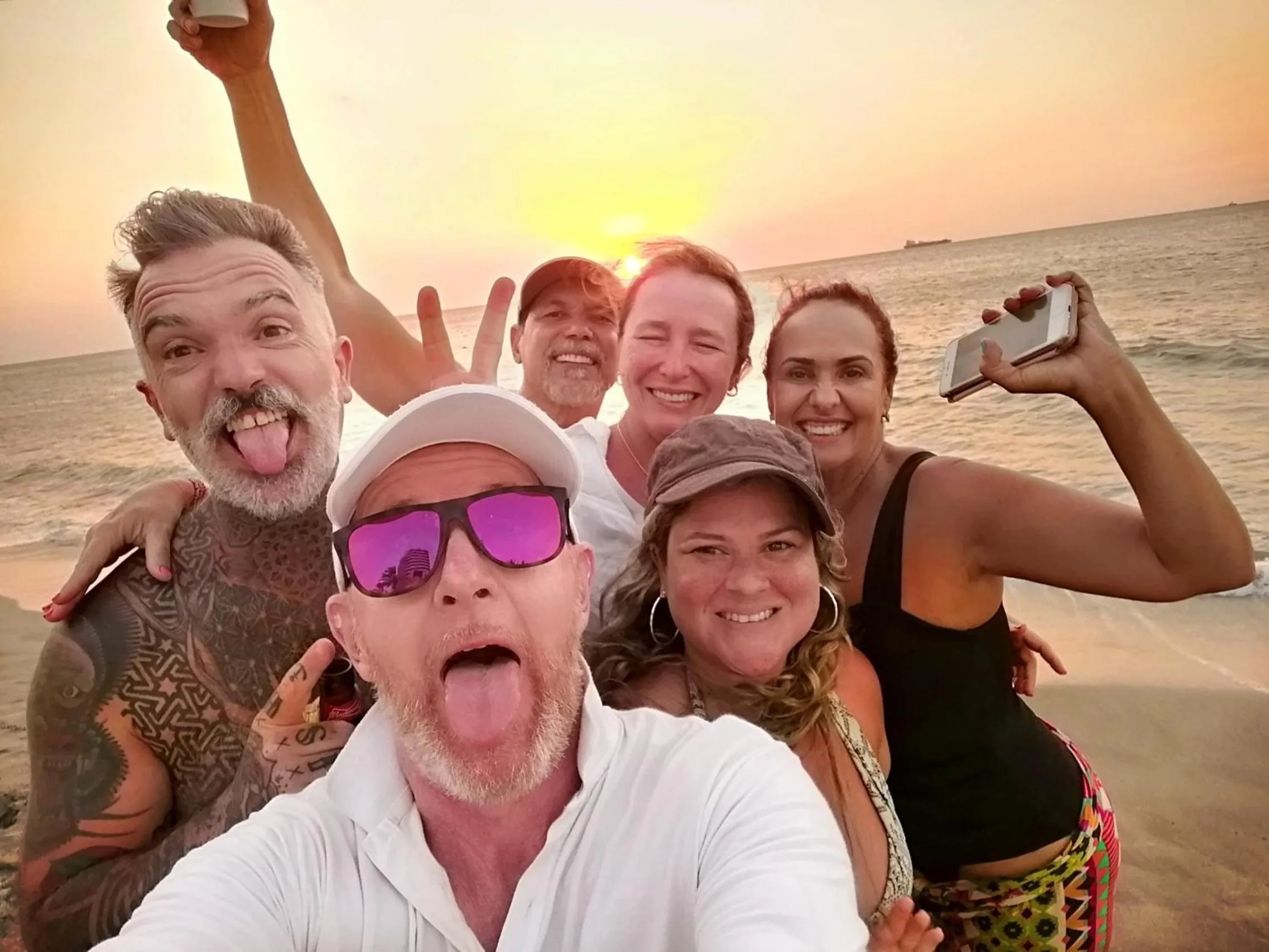 group of guests in Eco-Hotel Chevere Beach