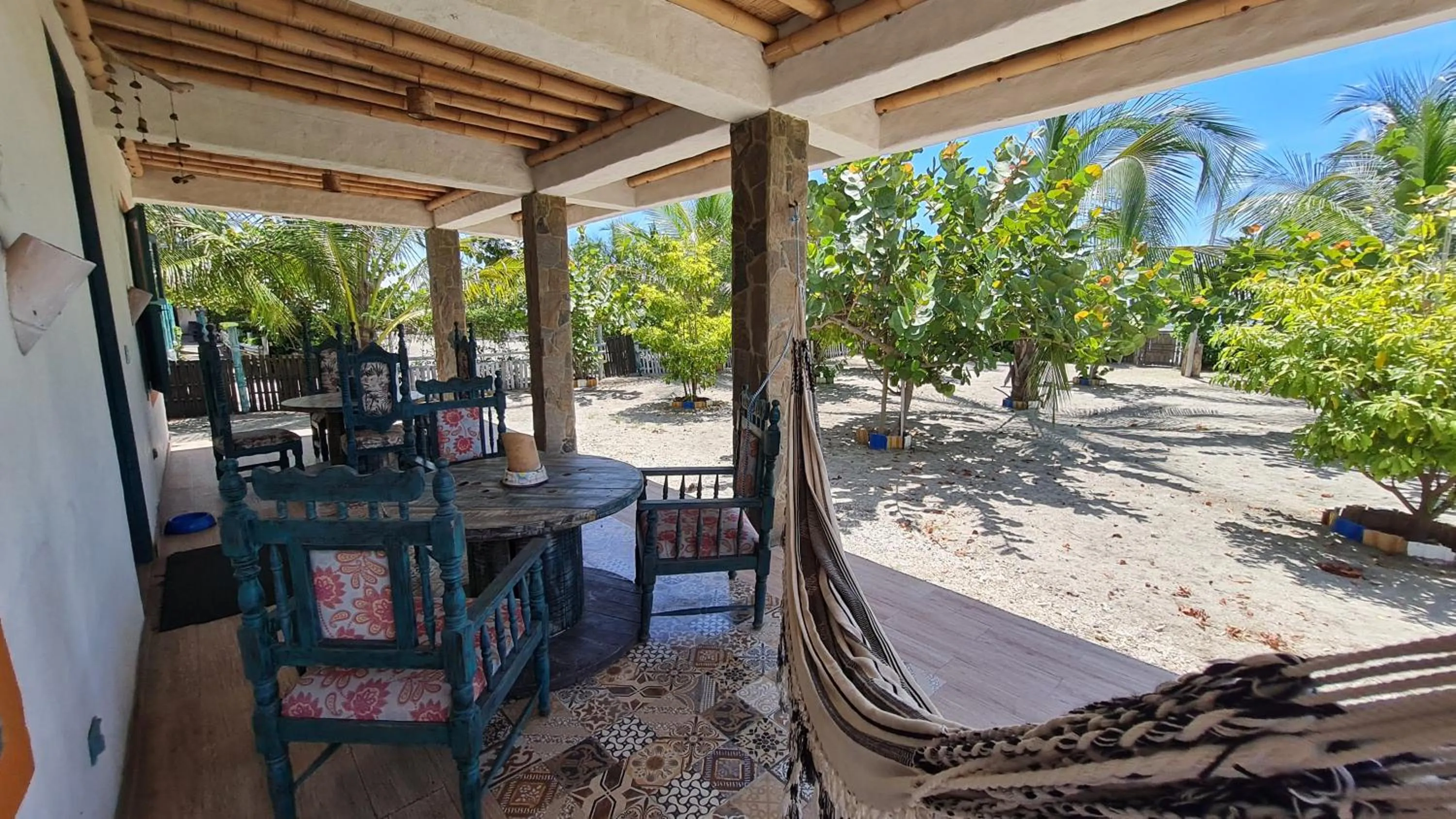 Balcony/Terrace in Eco-Hotel Chevere Beach