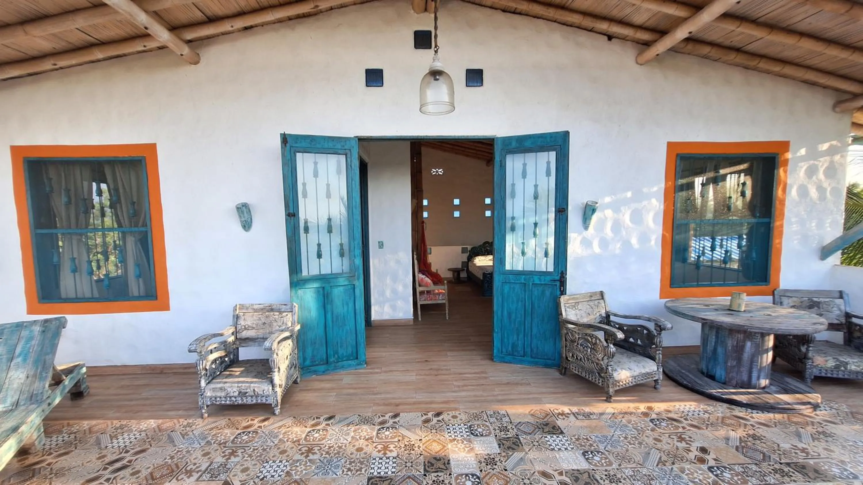 Balcony/Terrace in Eco-Hotel Chevere Beach
