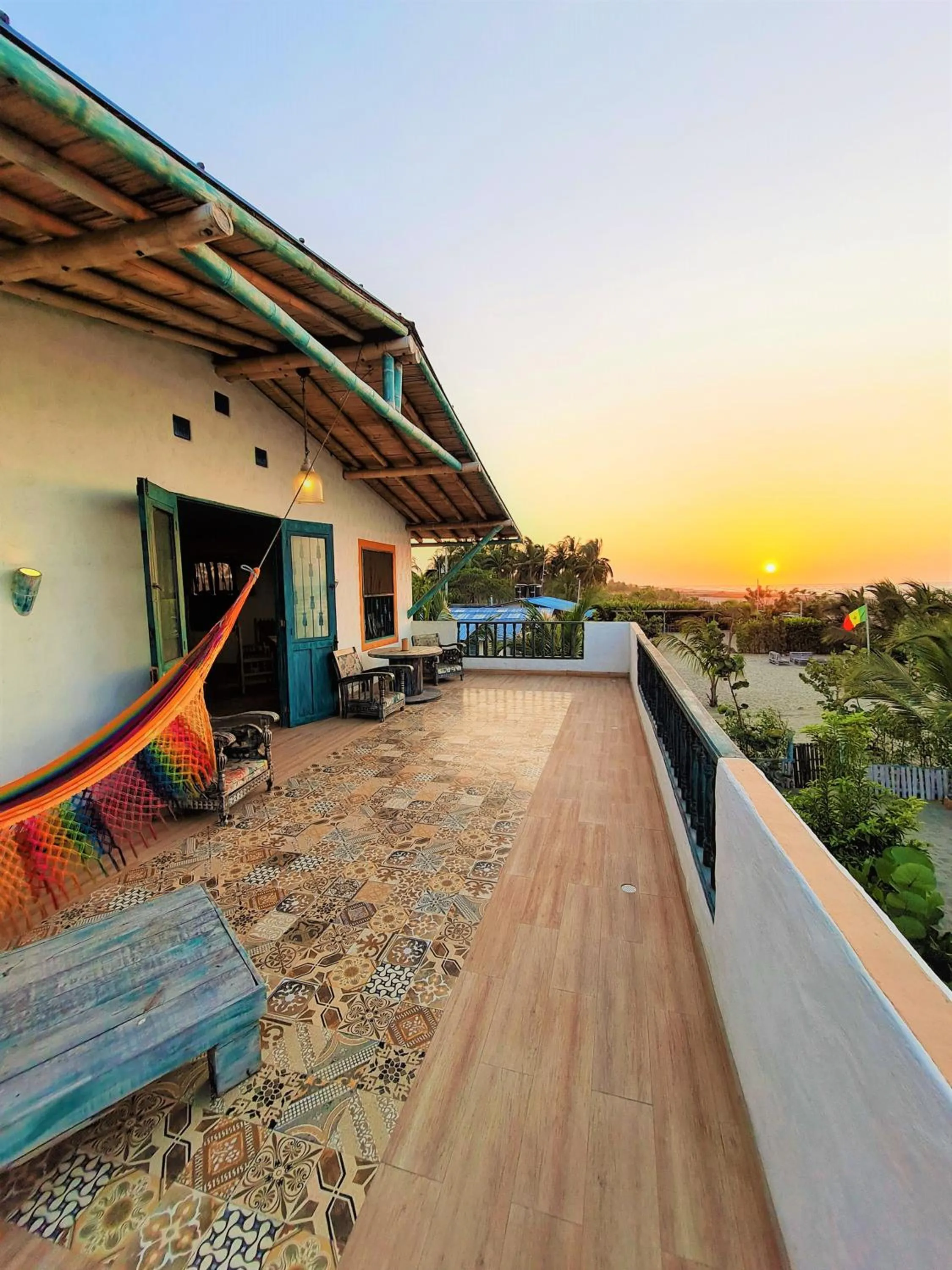 Balcony/Terrace in Eco-Hotel Chevere Beach