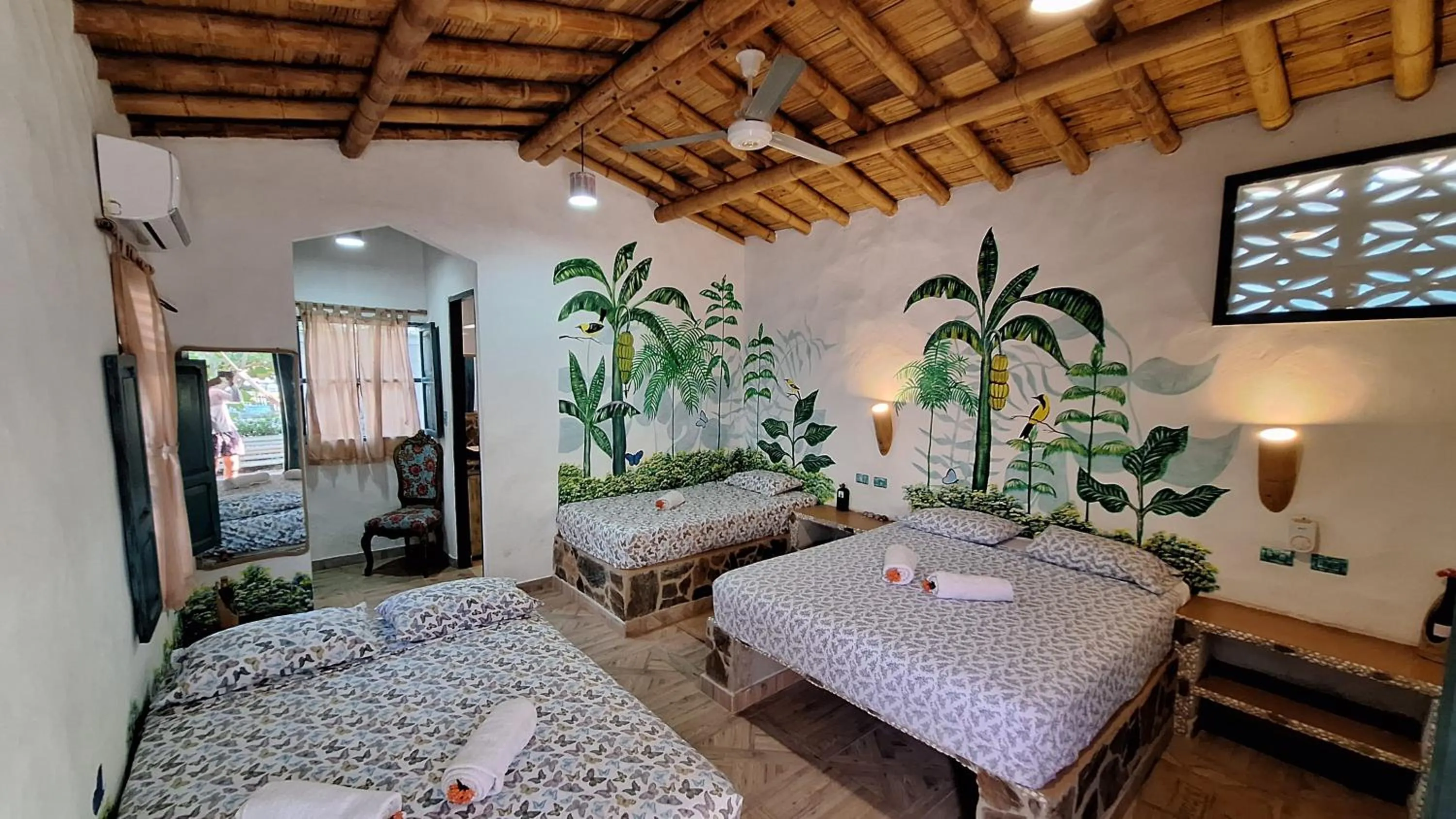 Bed in Eco-Hotel Chevere Beach