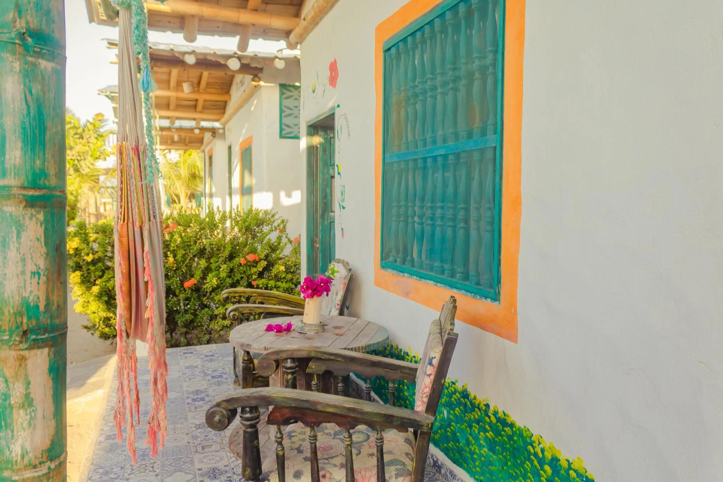 Balcony/Terrace in Eco-Hotel Chevere Beach