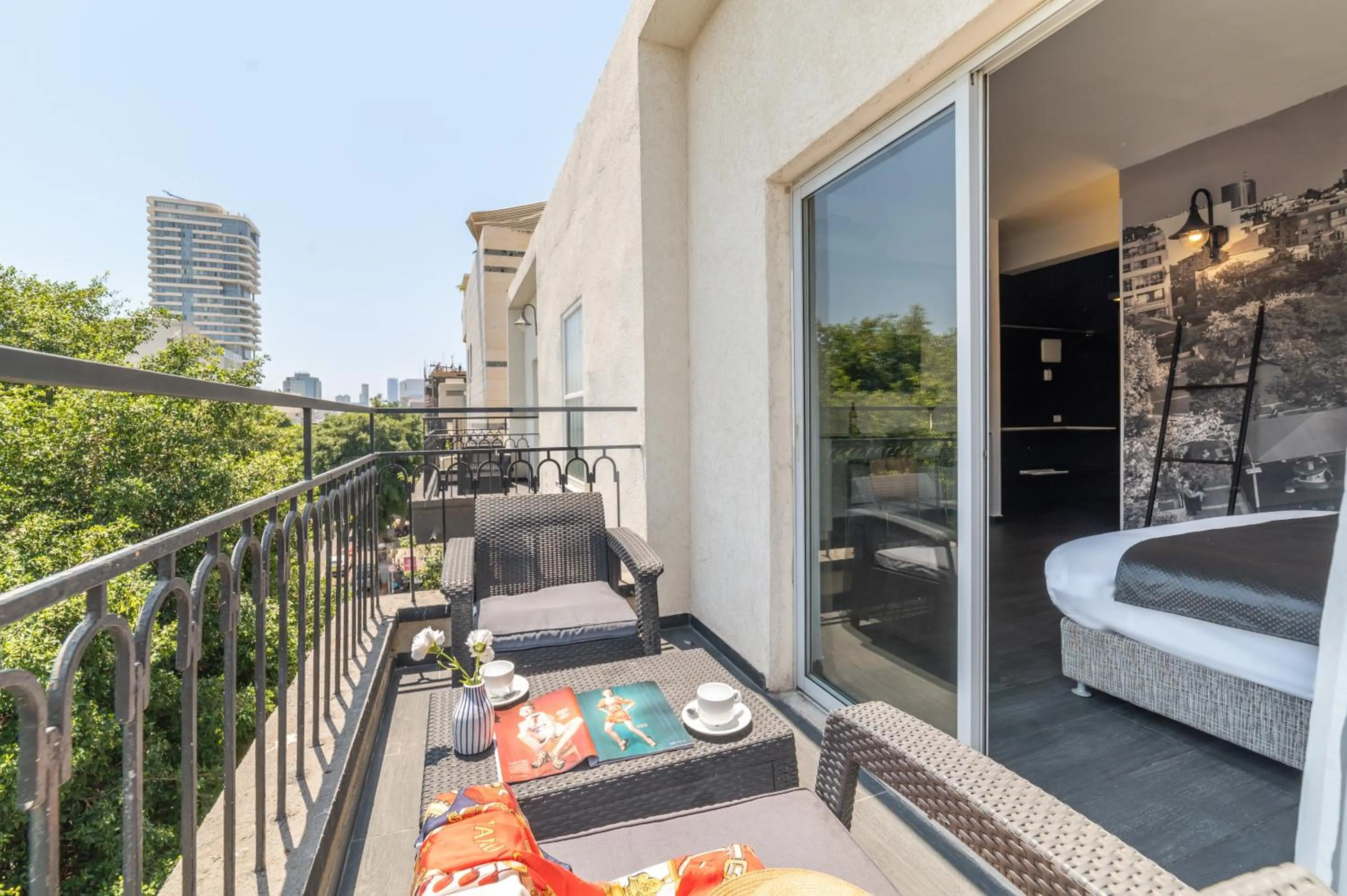 Balcony/Terrace in Dizengoff Avenue Boutique Hotel