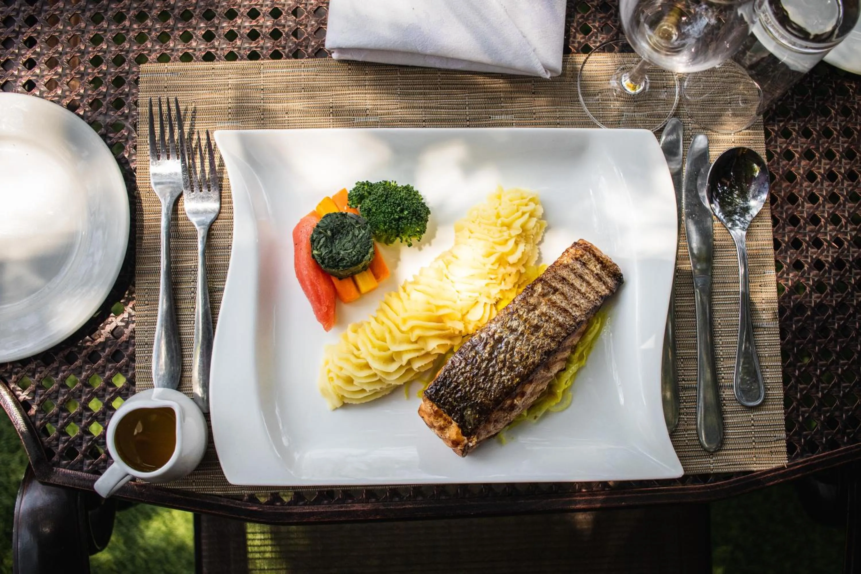 Food close-up in West Wood Hotel