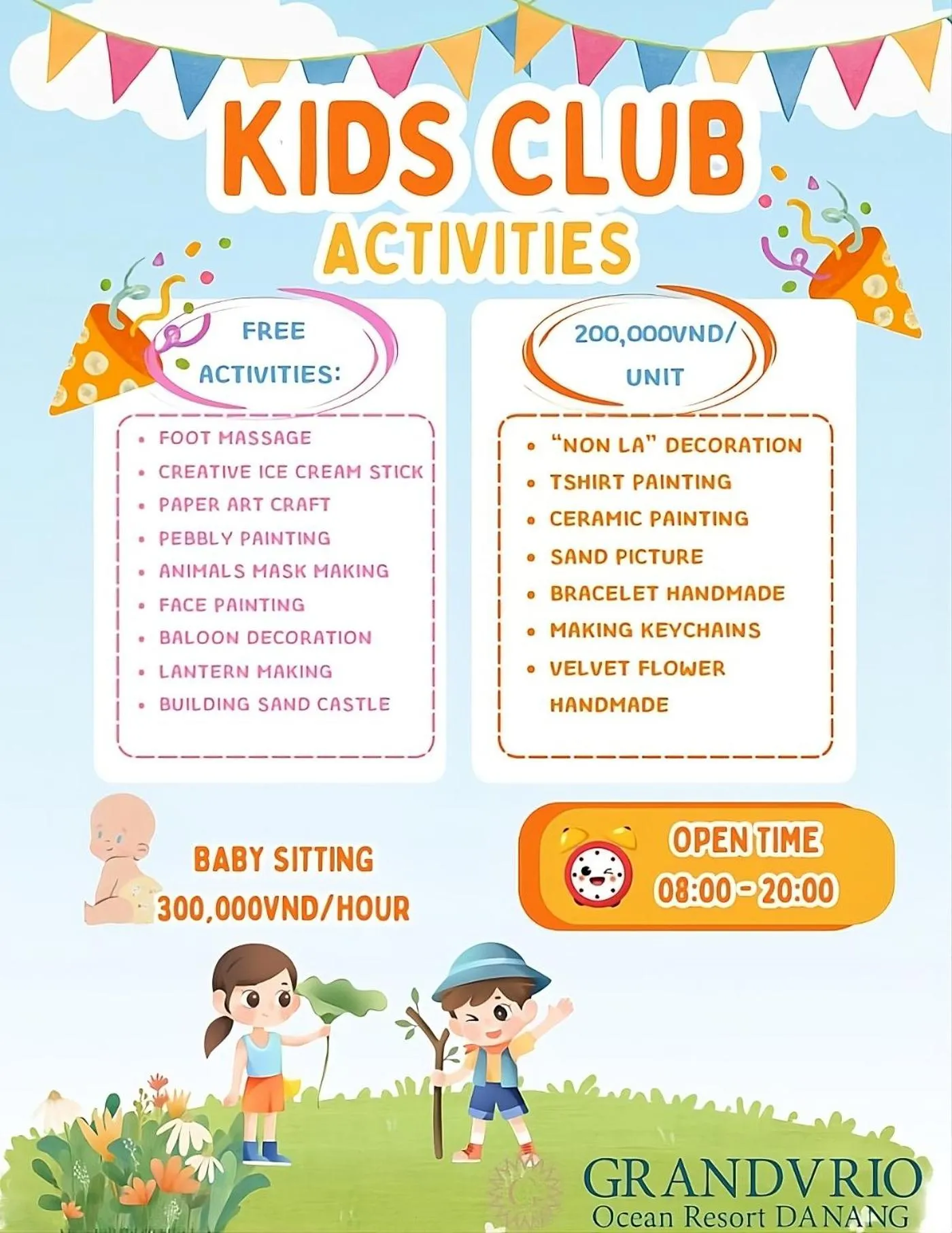 Kids's club in Grandvrio Ocean Resort Danang