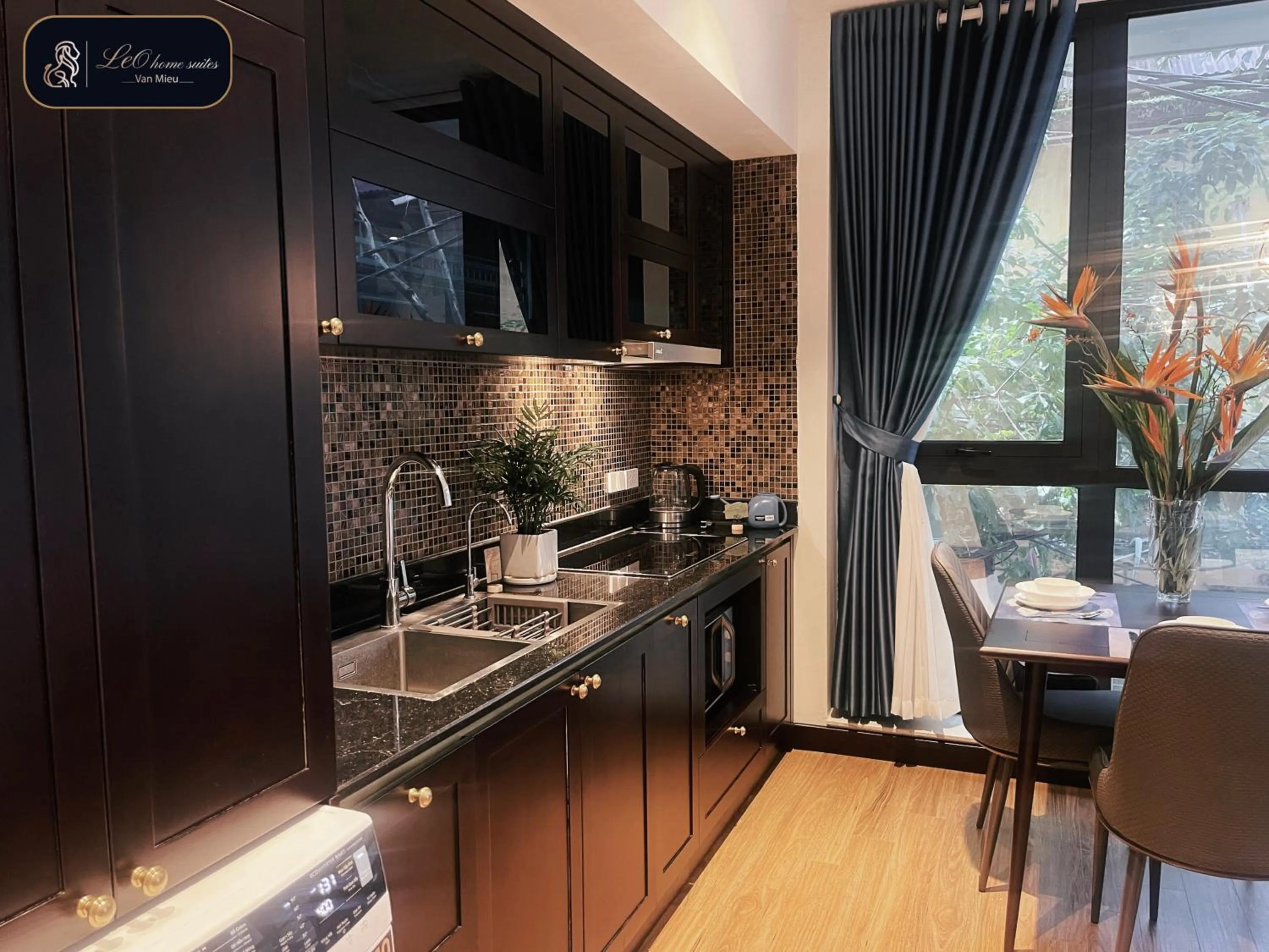 Coffee/tea facilities in High-ser Apt w Greenview, Projector and 2BR incenter - So warmly and spacious