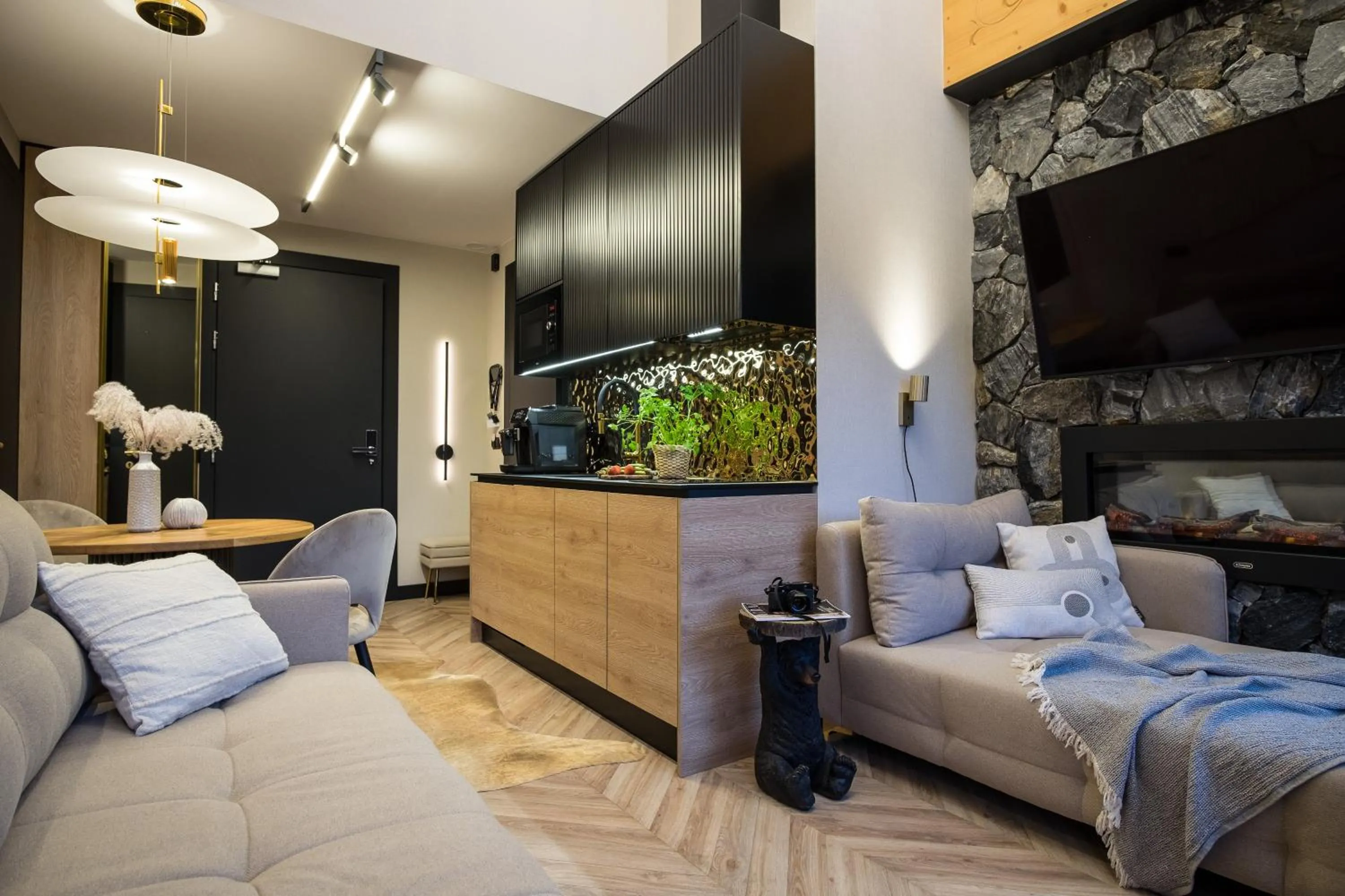 Kitchen or kitchenette in Apart-Center Złota Residence