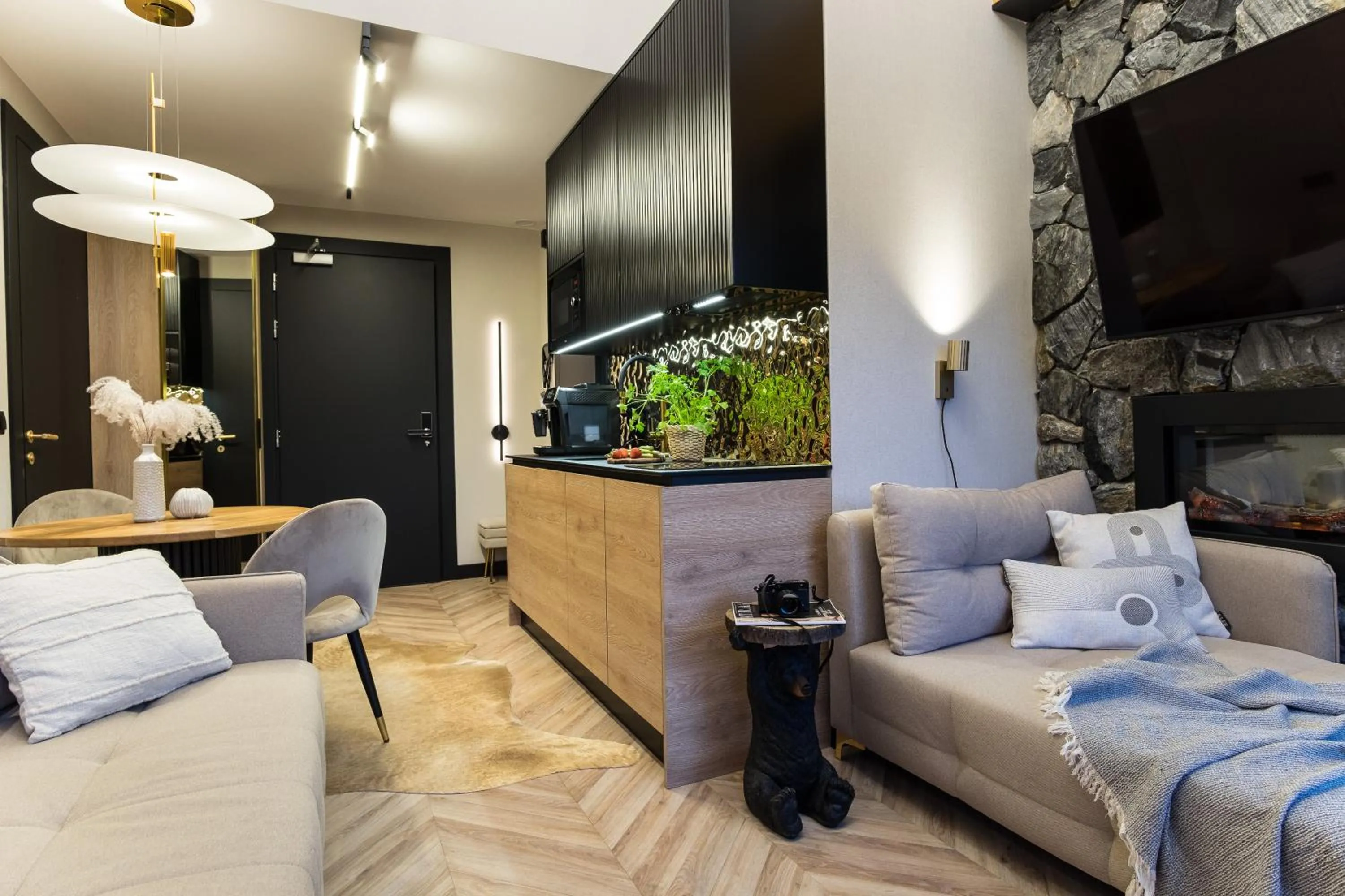 Kitchen or kitchenette in Apart-Center Złota Residence