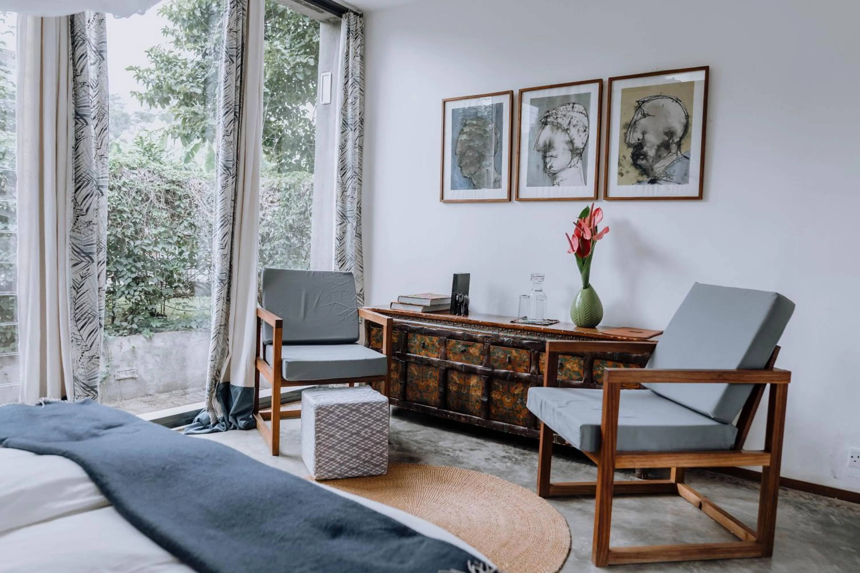 Seating area in Kaliwa Lodge