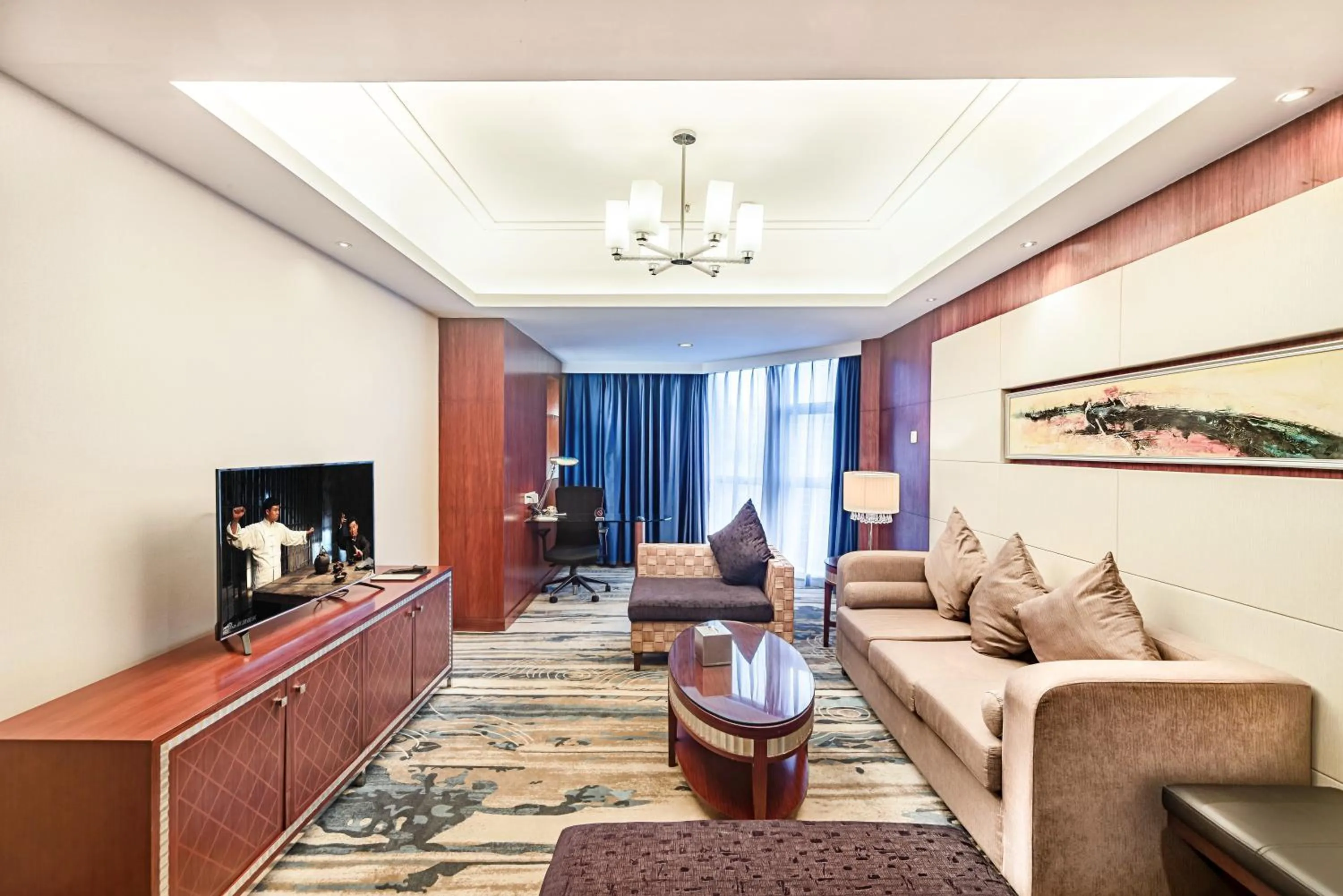 Living room in Haikou Mingguang Shengyi Hotel (Previous Mingguang International Hotel)