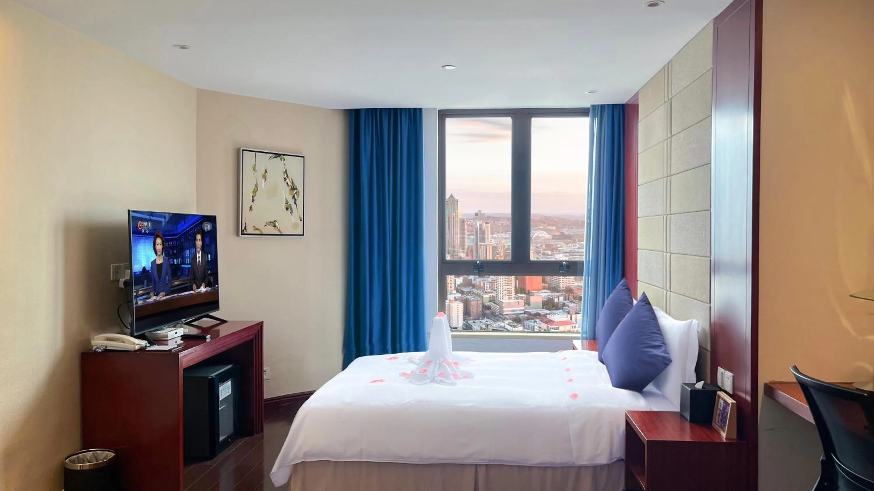 Bed in Haikou Mingguang Shengyi Hotel (Previous Mingguang International Hotel)