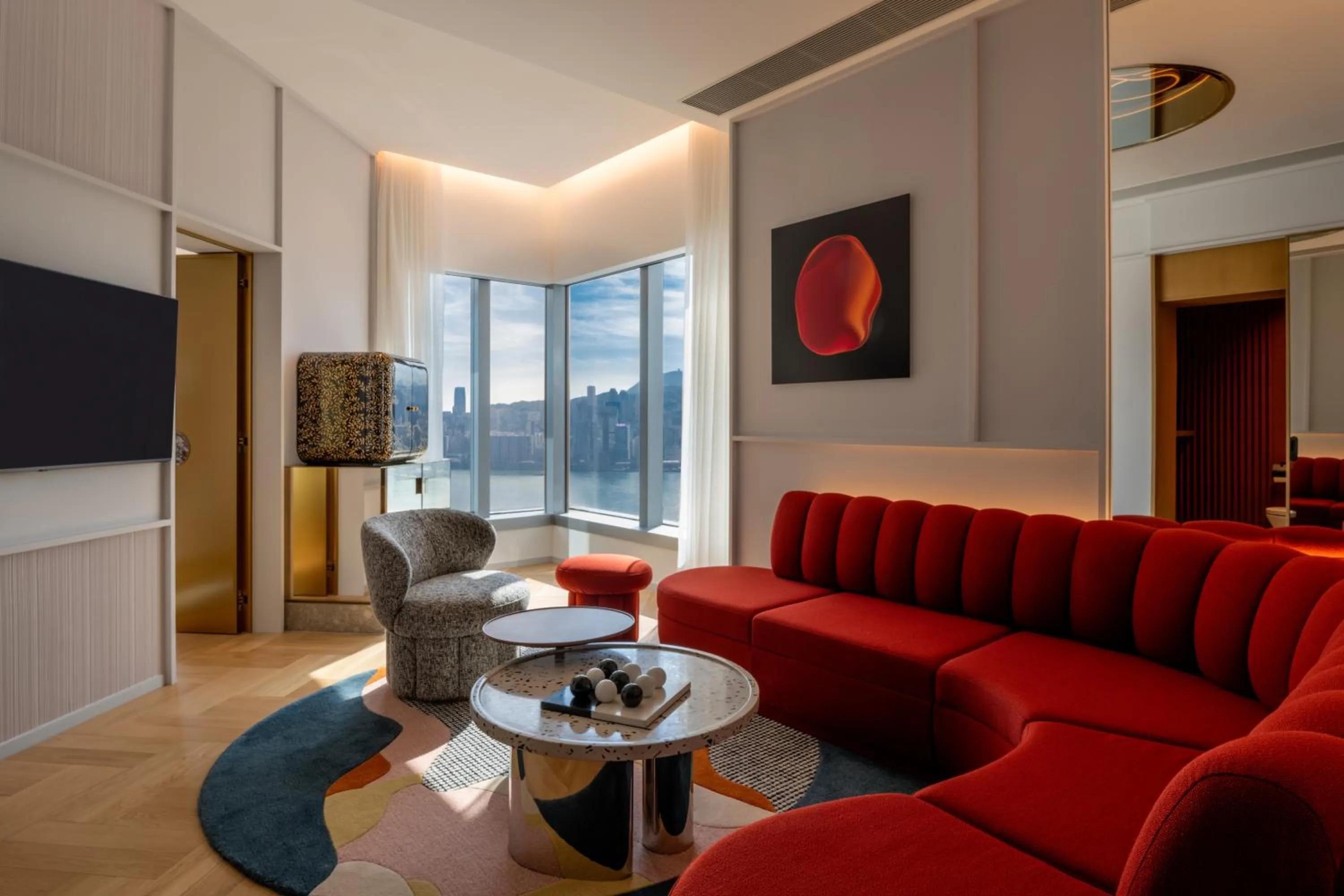 Living room in Mondrian Hong Kong