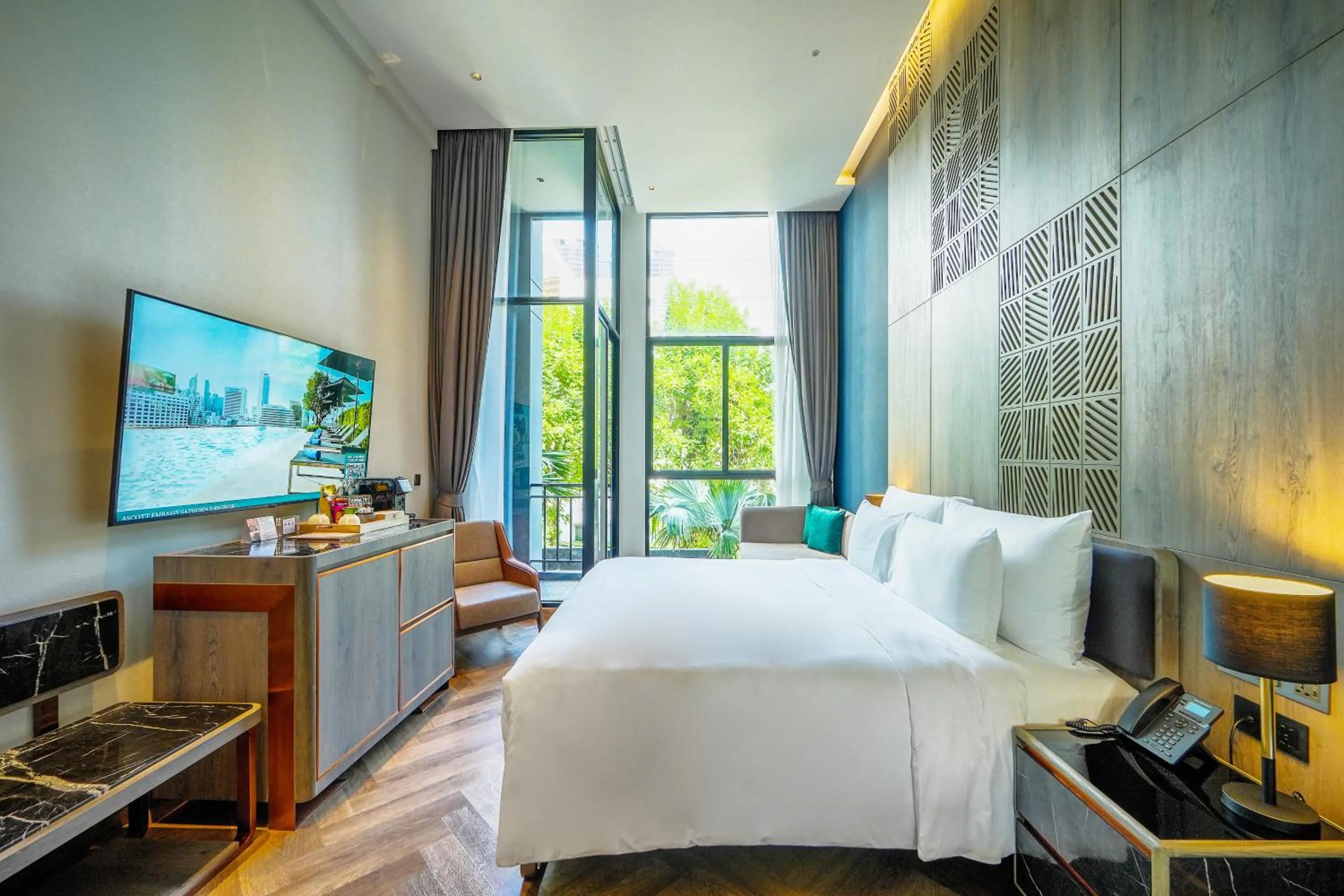 View (from property/room), Bed in Ten Six Hundred, Chao Phraya, Bangkok by Preference, managed by The Ascott Limited
