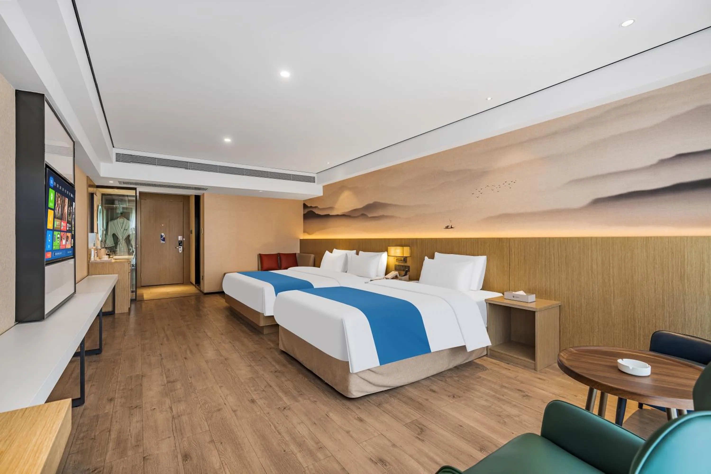 Bedroom, Bed in Ramada Encore by Wyndham Kunming Guandu