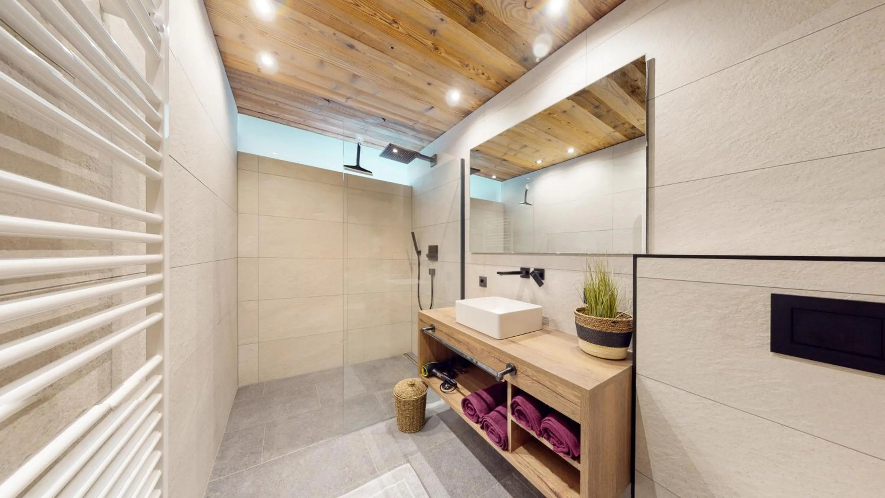 Shower in PitzPlus Appartements