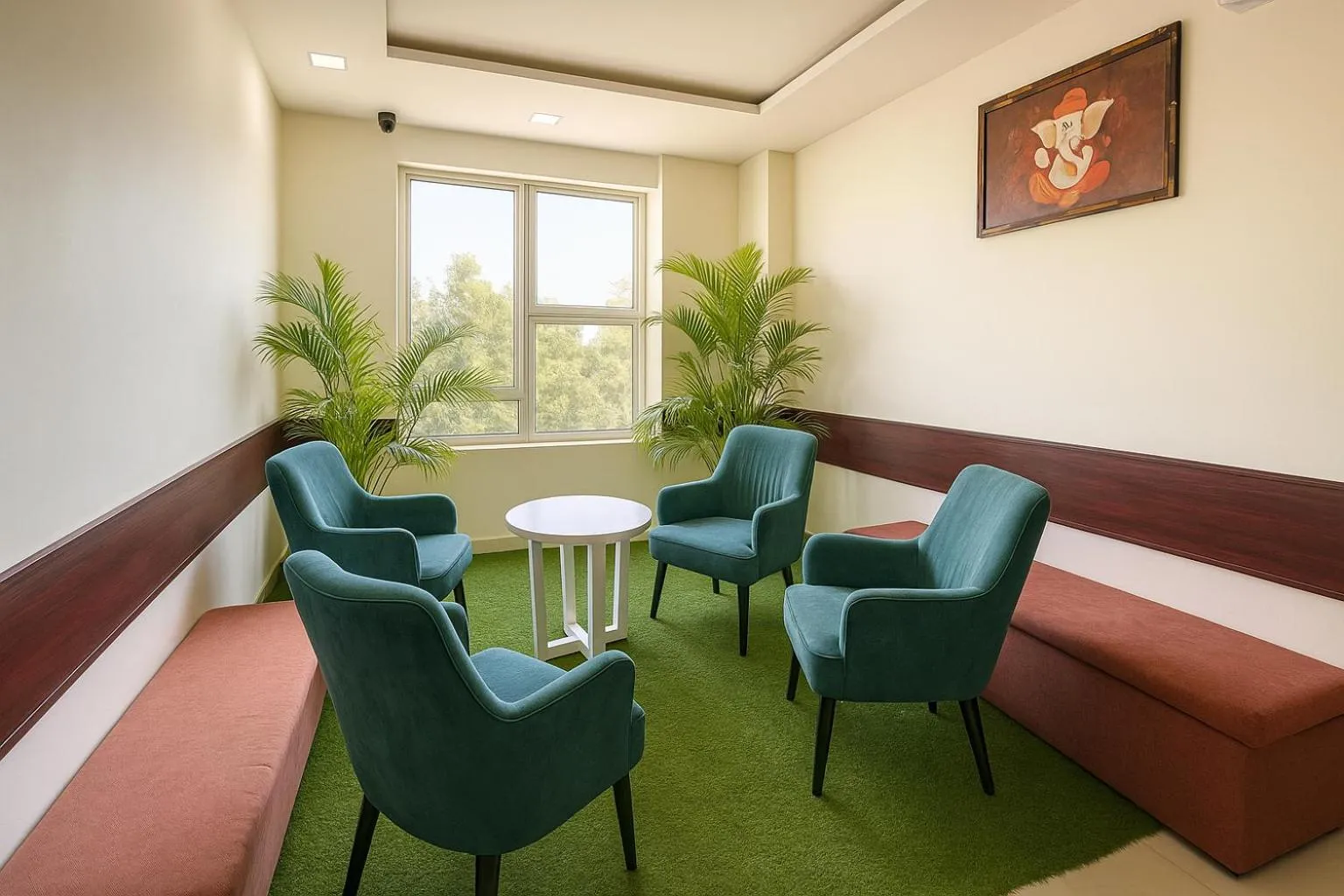 Seating area in Hotel The Heights