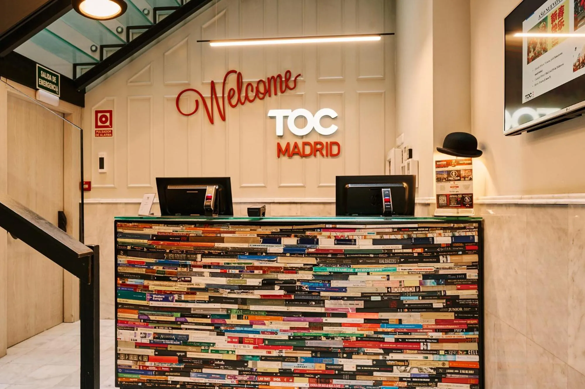 Lobby or reception in Toc Hostel Madrid