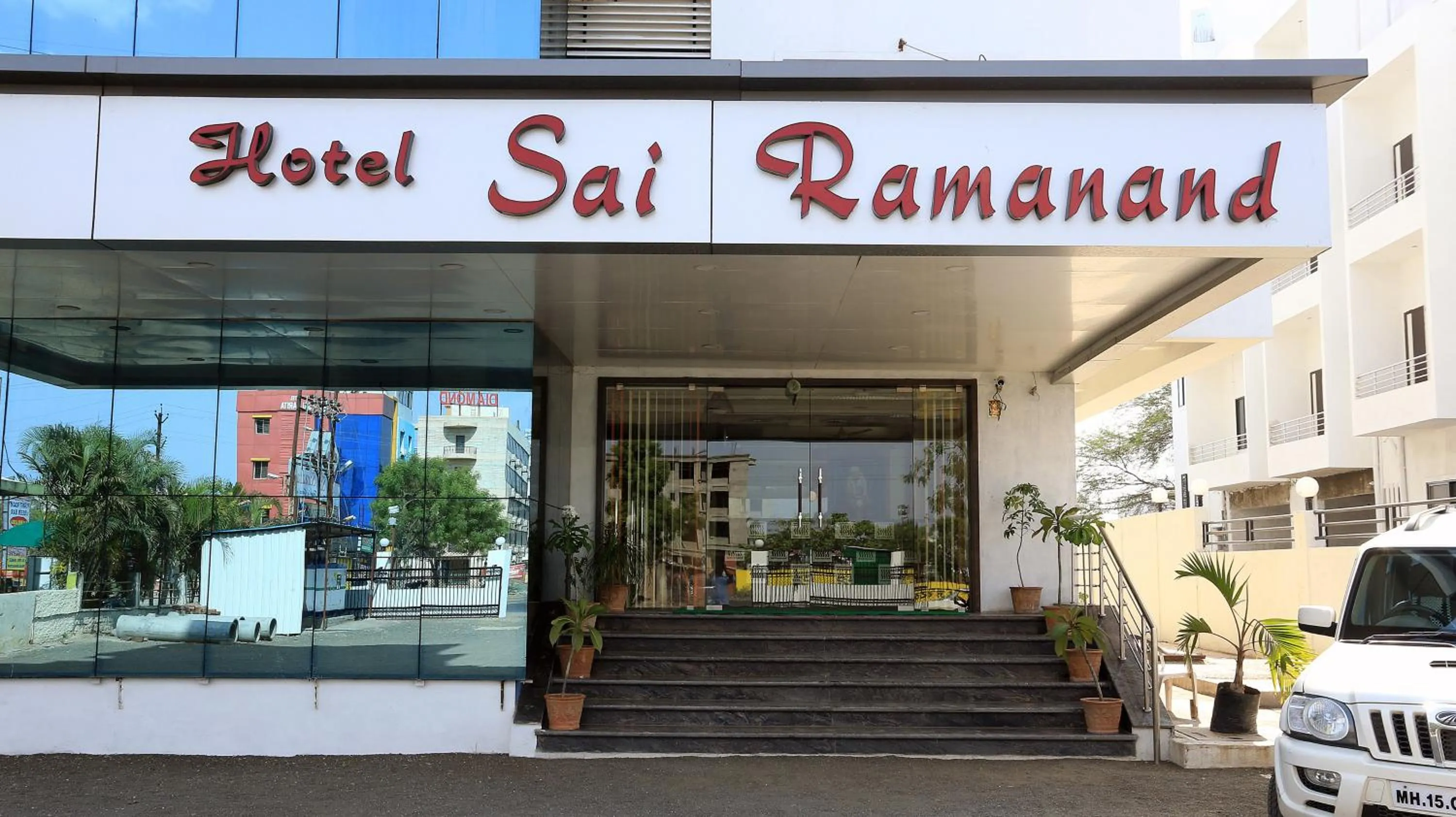 Lobby or reception in Hotel Sai Ramanand