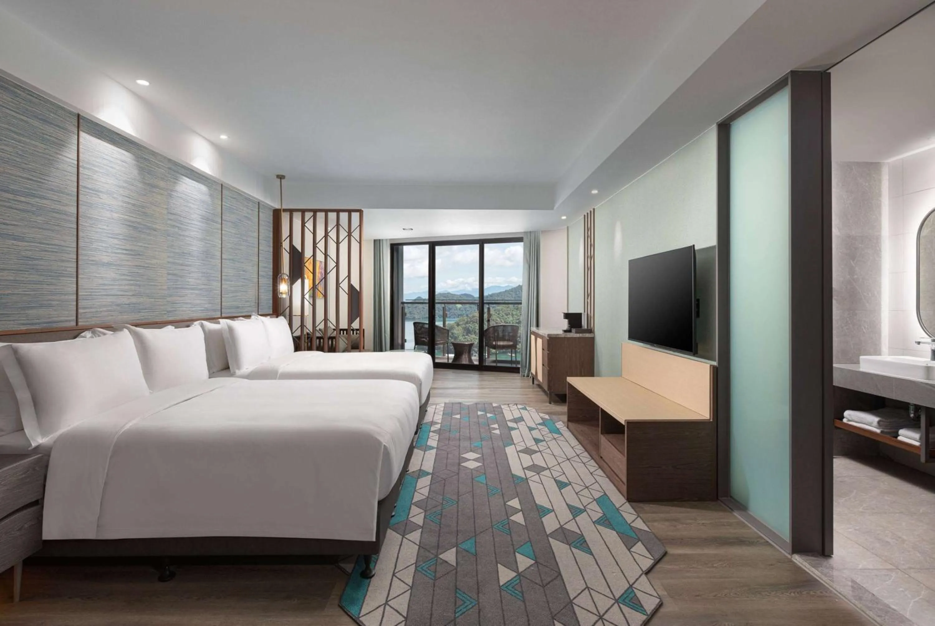 Photo of the whole room, Bed in Wyndham Sun Moon Lake