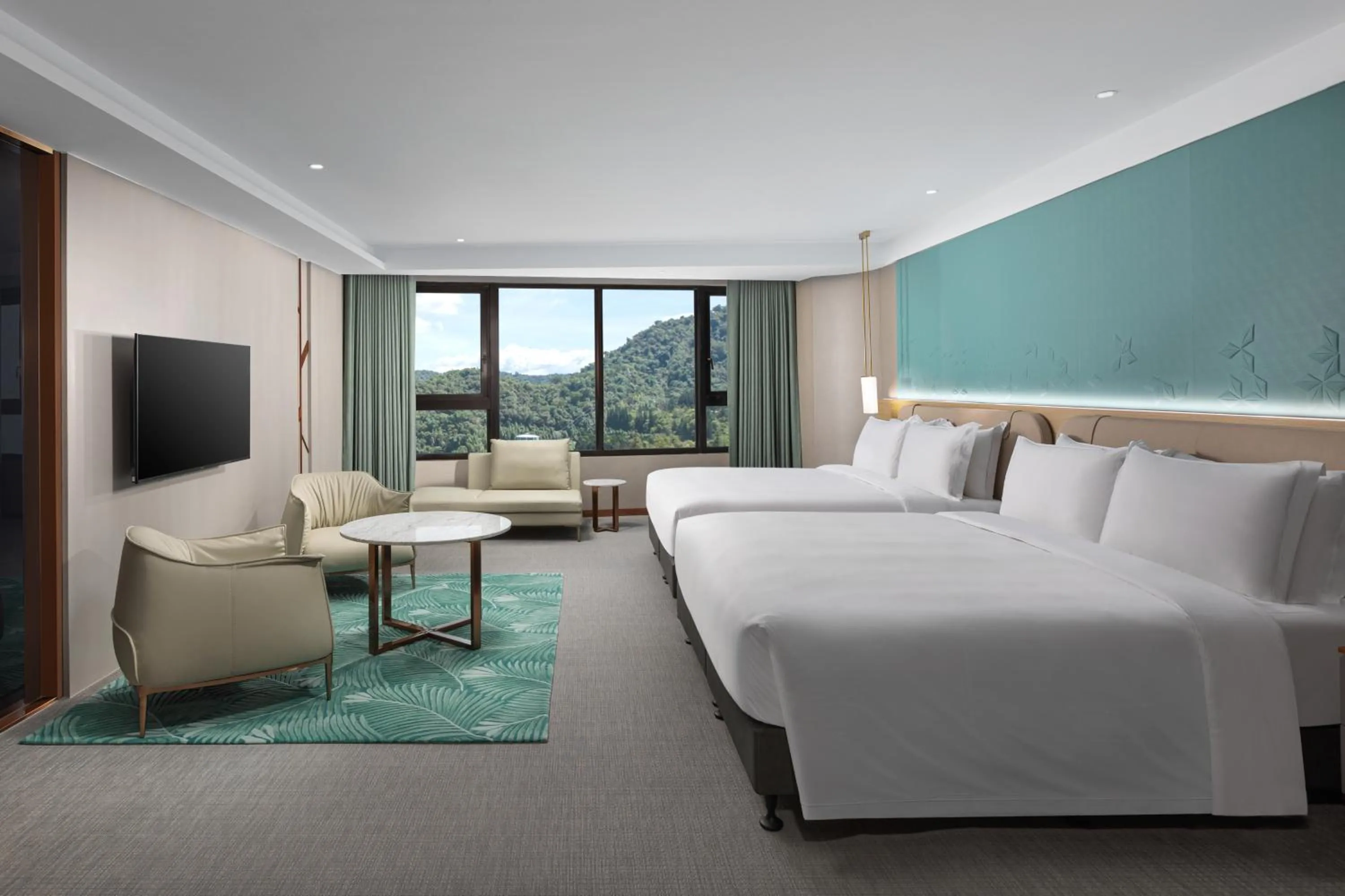 Photo of the whole room in Wyndham Sun Moon Lake