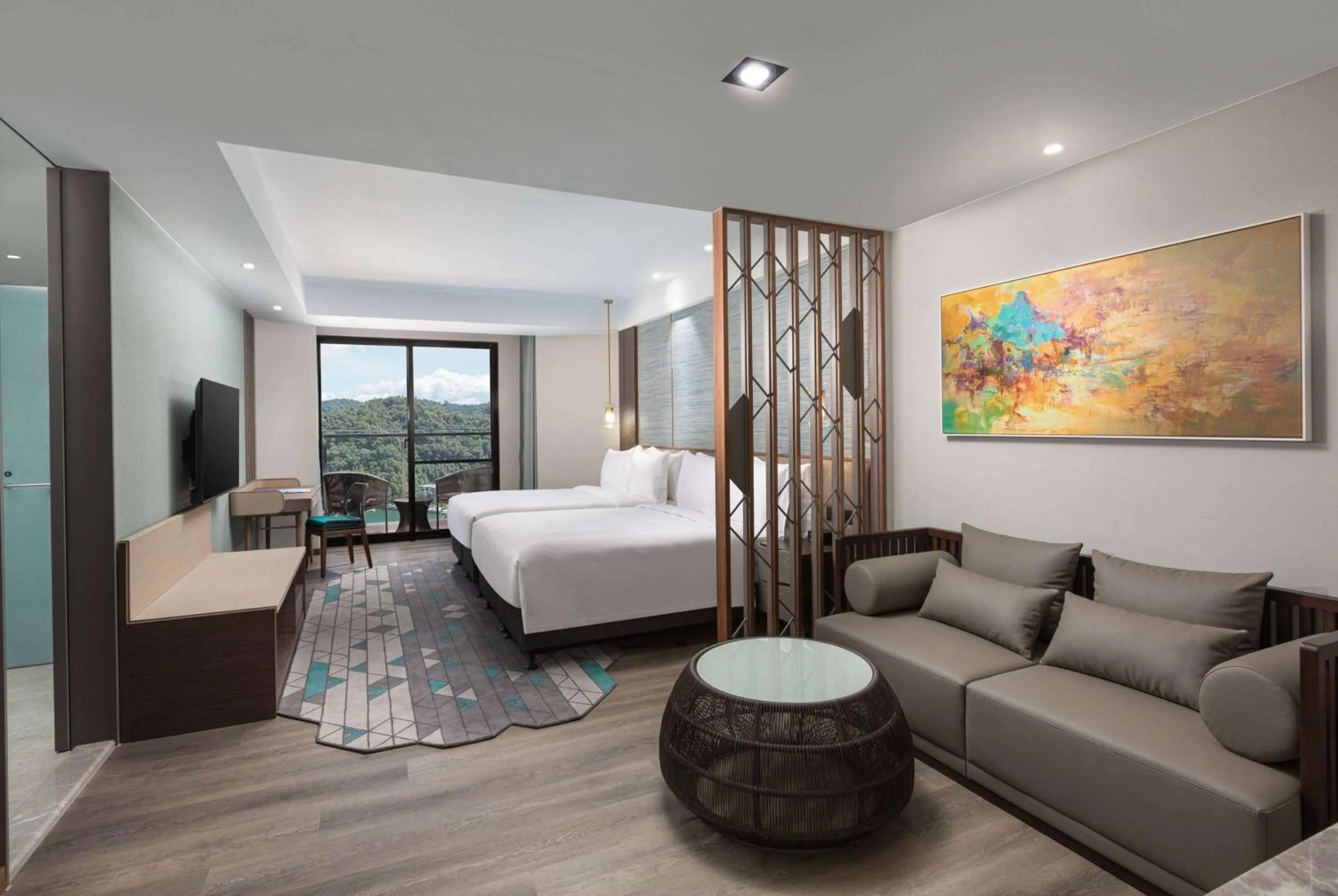 Photo of the whole room, Bed in Wyndham Sun Moon Lake