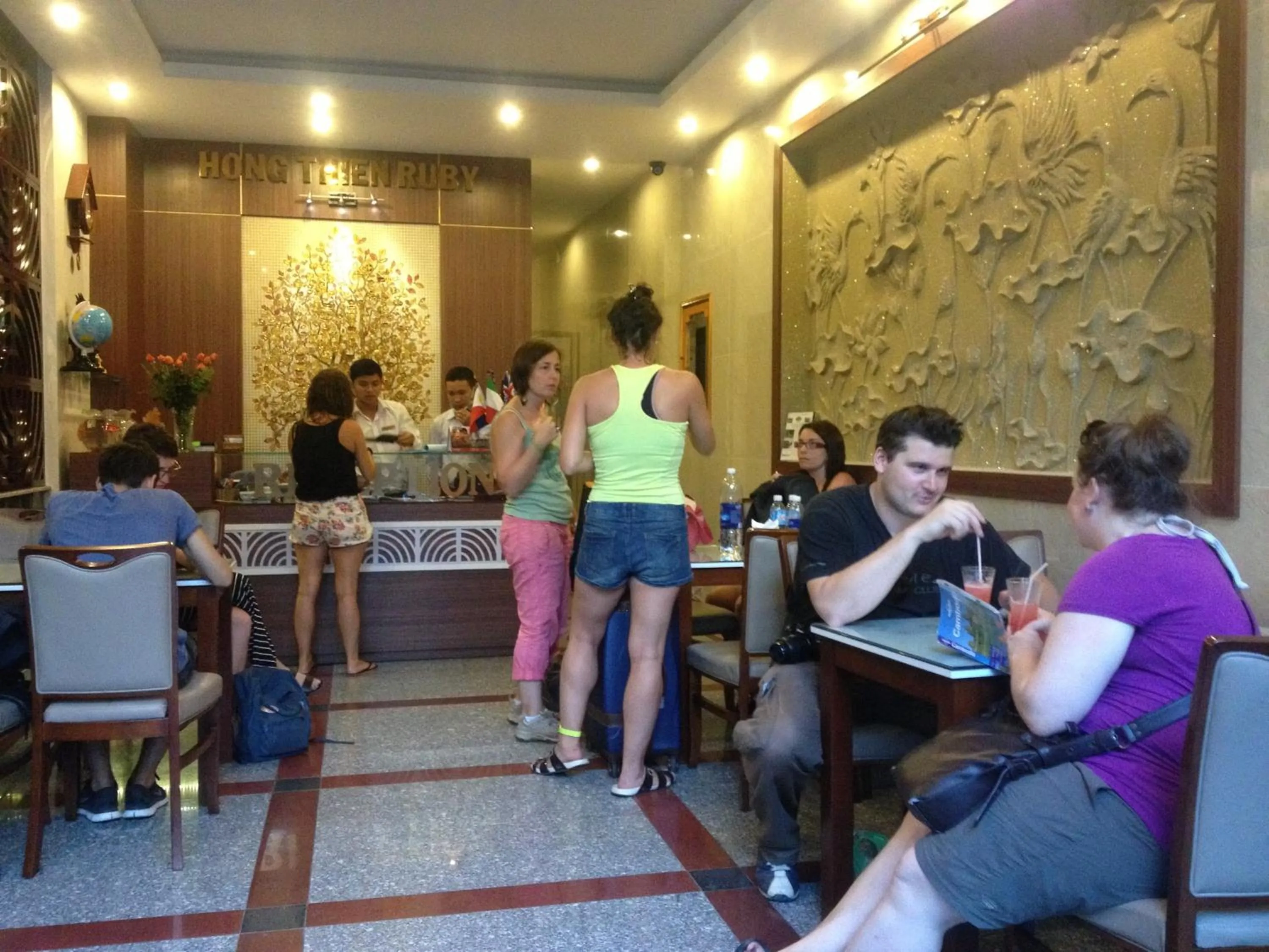 Lobby or reception in Hong Thien Ruby Hotel