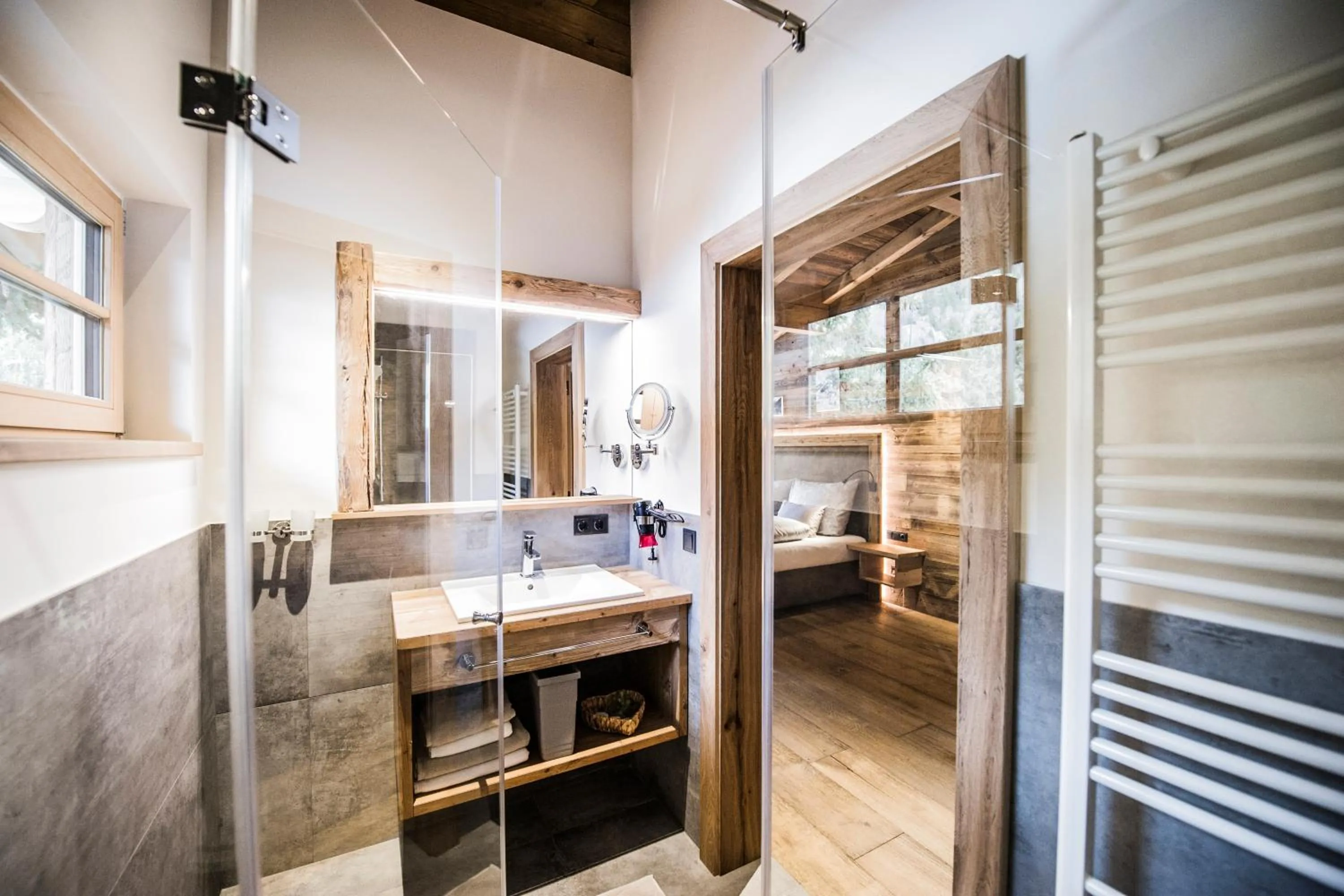 Shower in Ferienhof Ausserbrente