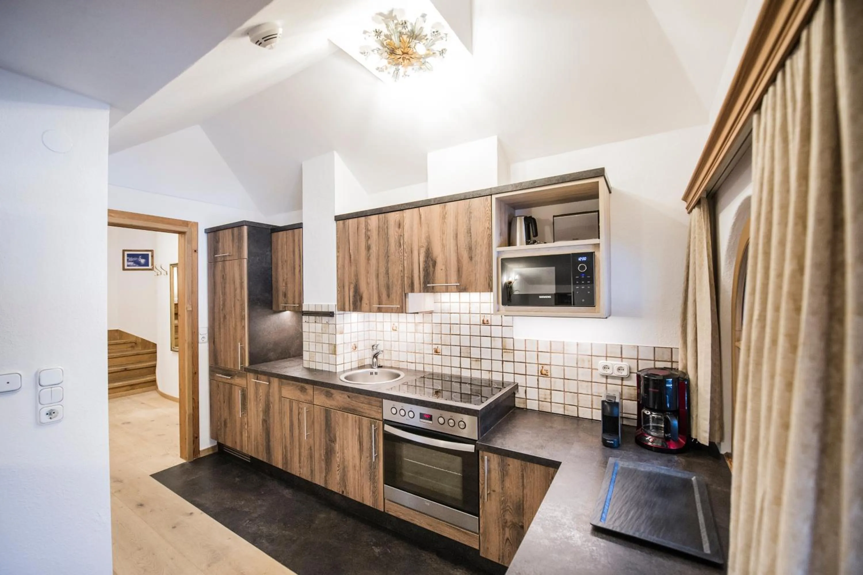 Kitchen or kitchenette in Ferienhof Ausserbrente