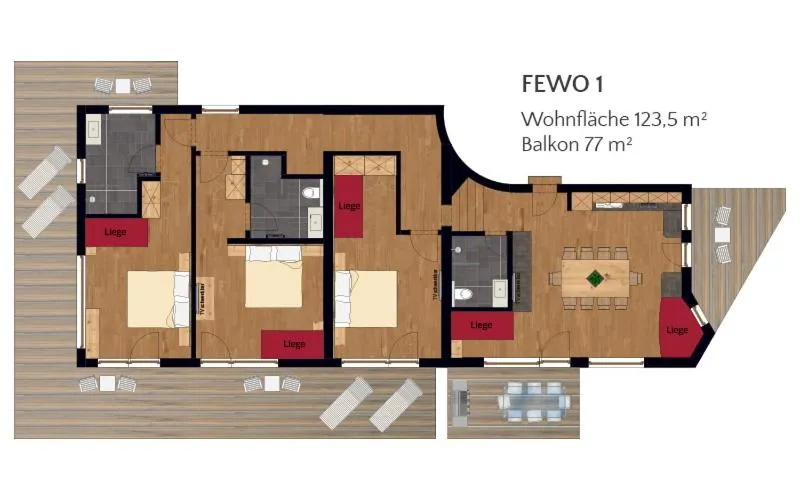 Floor plan in Ferienhof Ausserbrente