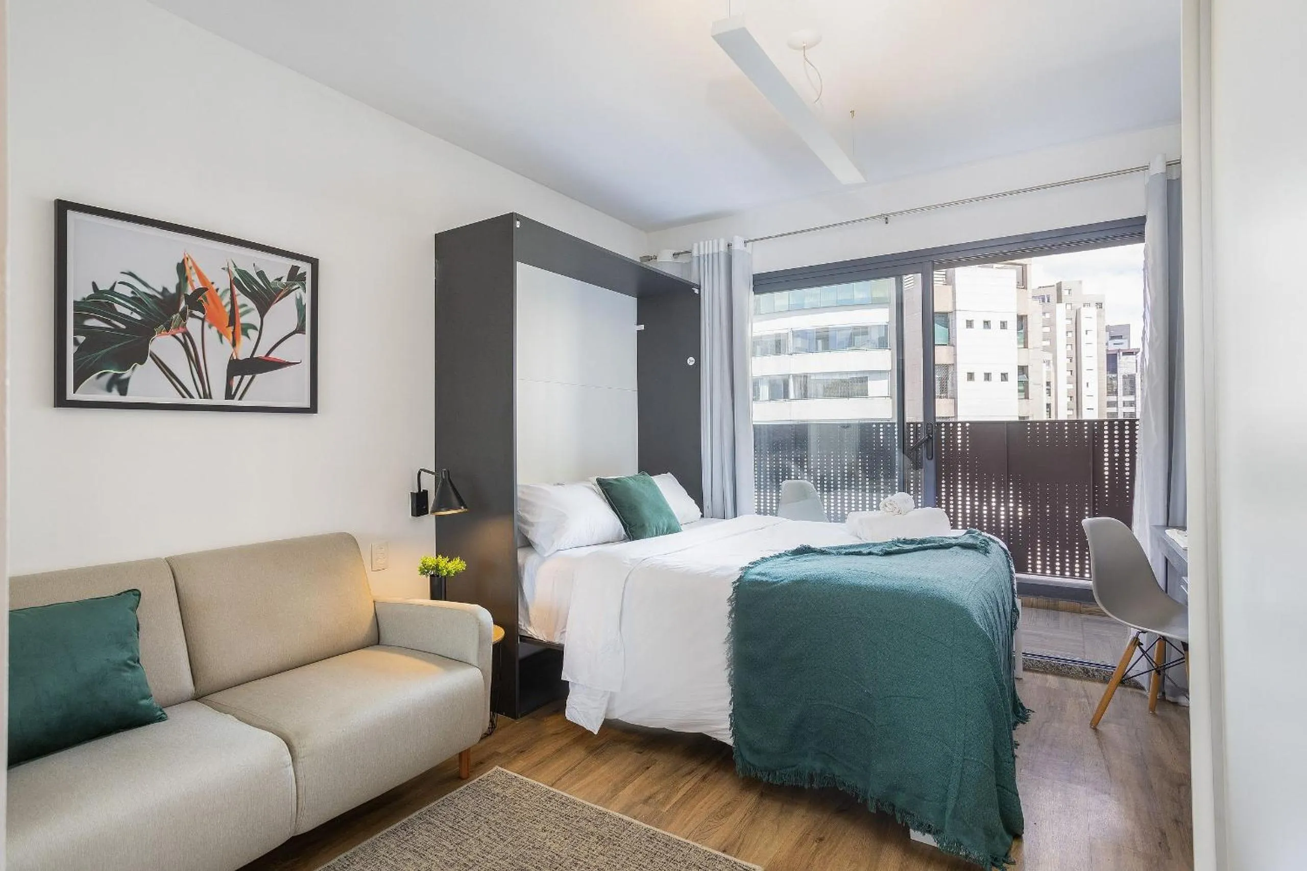 Bedroom, Bed in Walk Moema