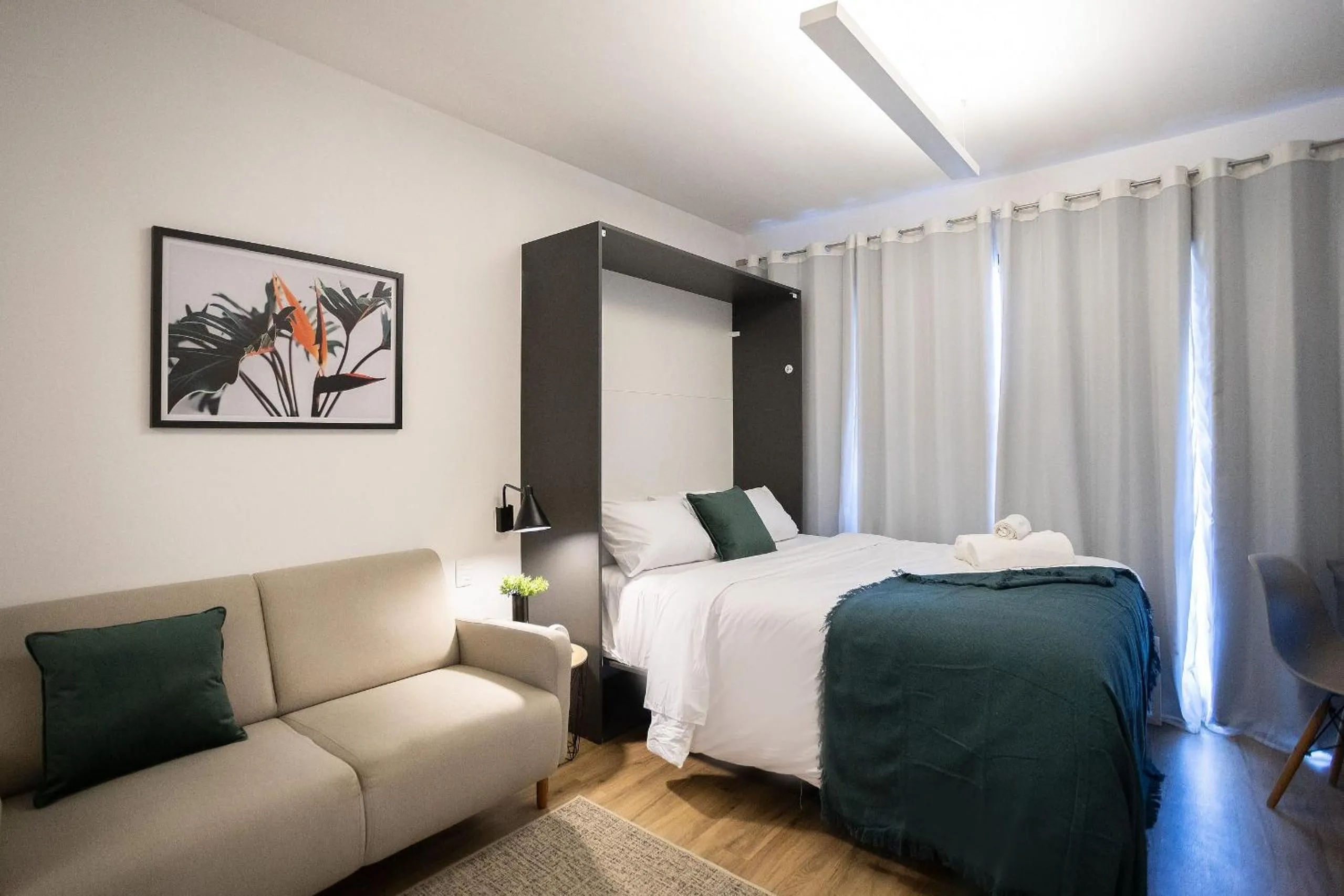 Bedroom, Bed in Walk Moema