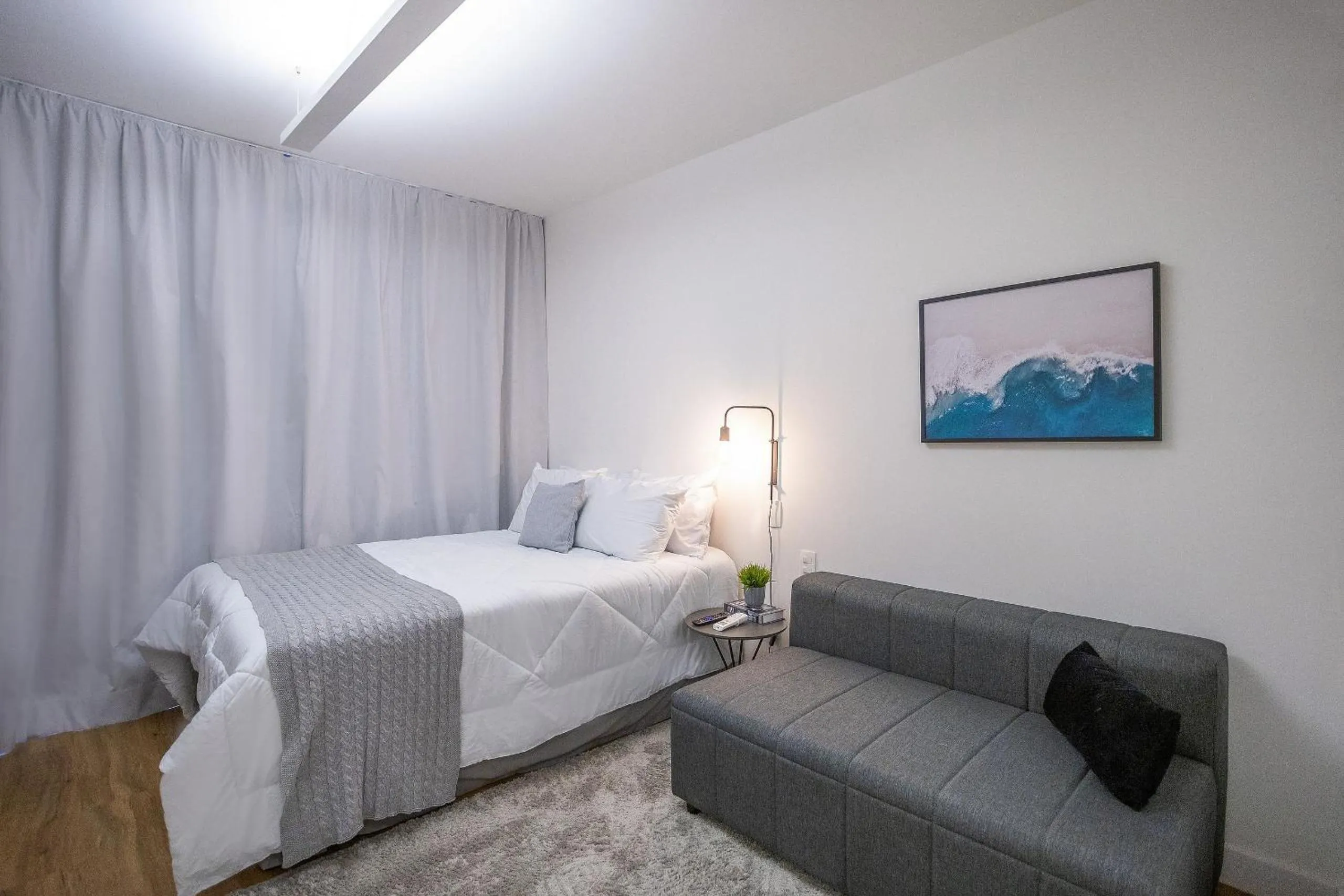 Bedroom, Bed in Walk Moema