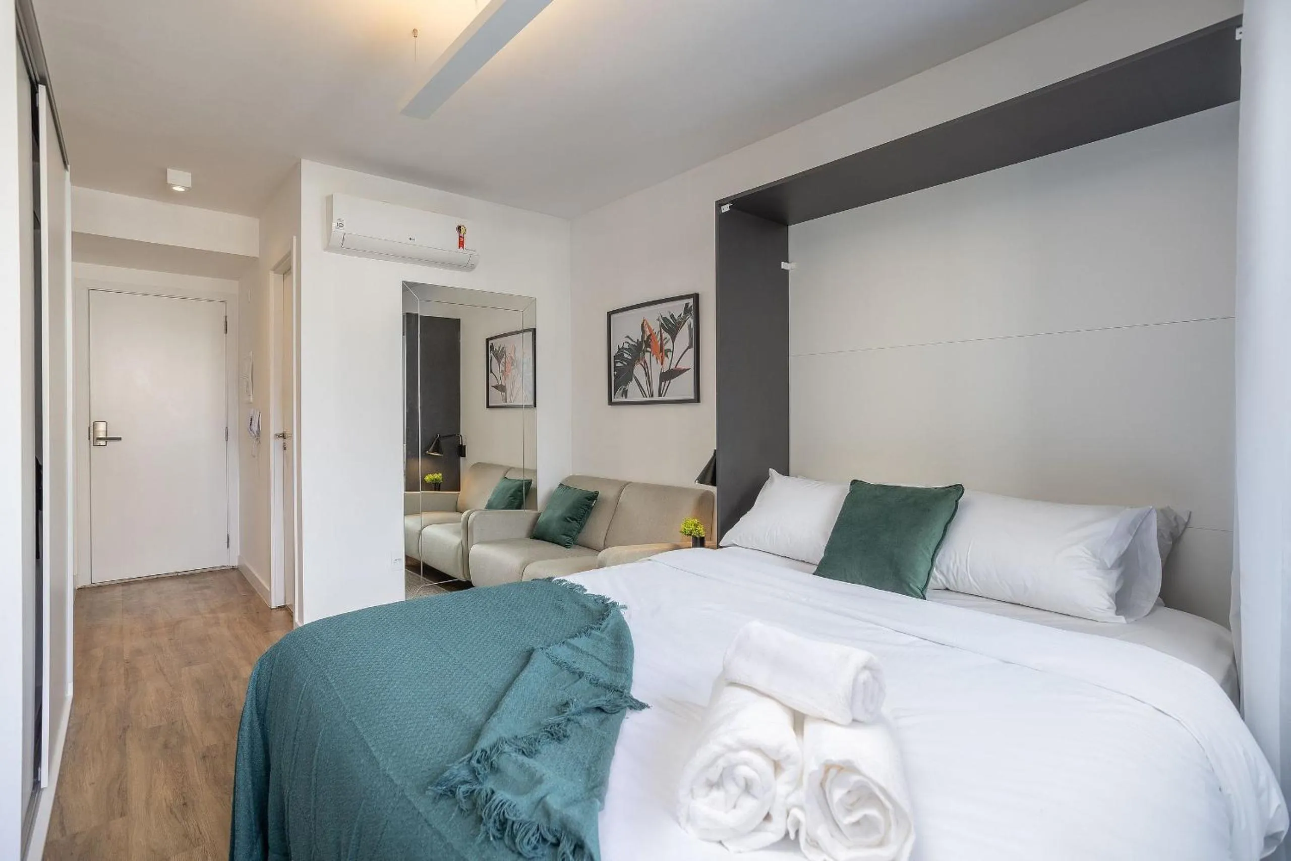 Bedroom, Bed in Walk Moema