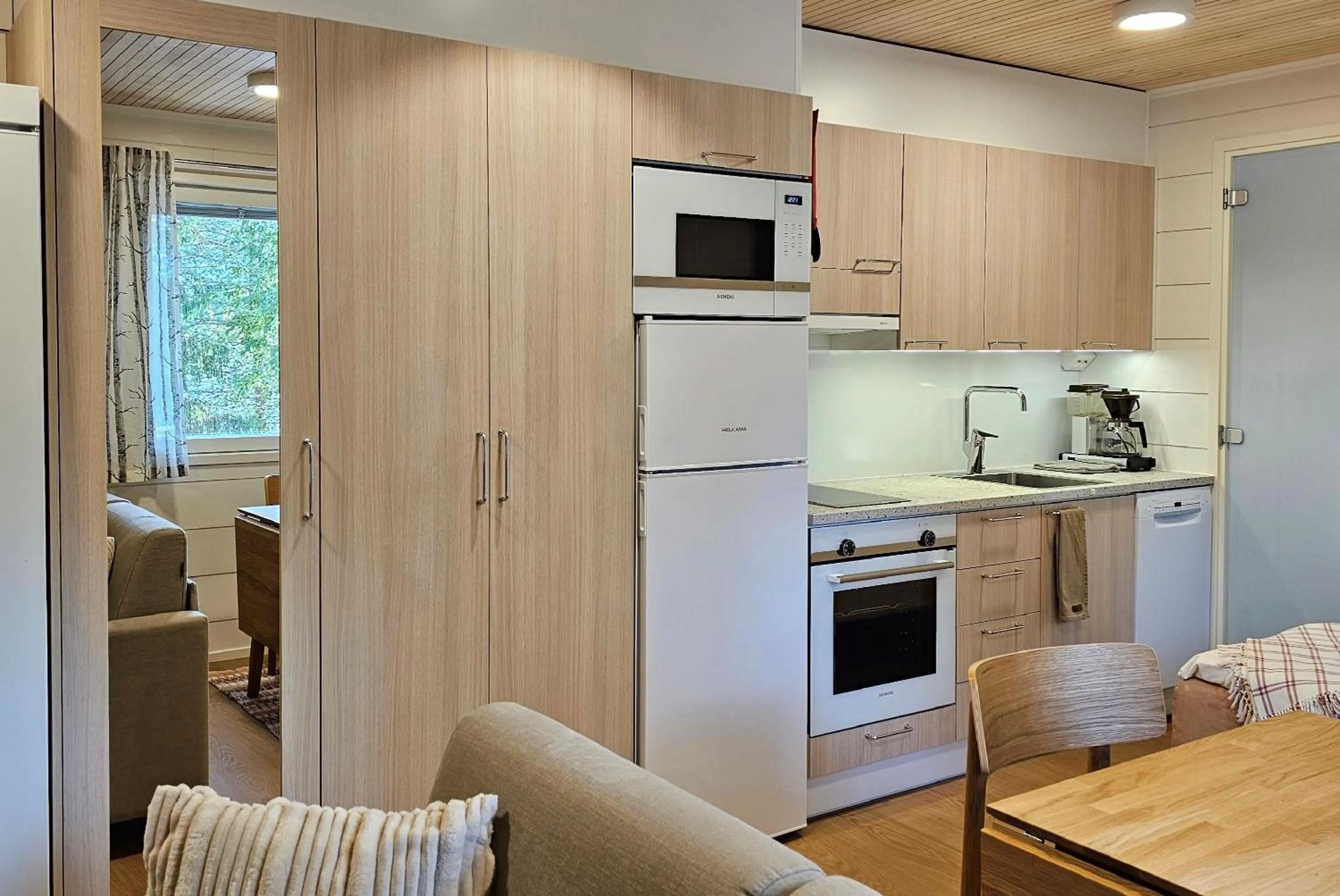 kitchen in Levilehto Apartments
