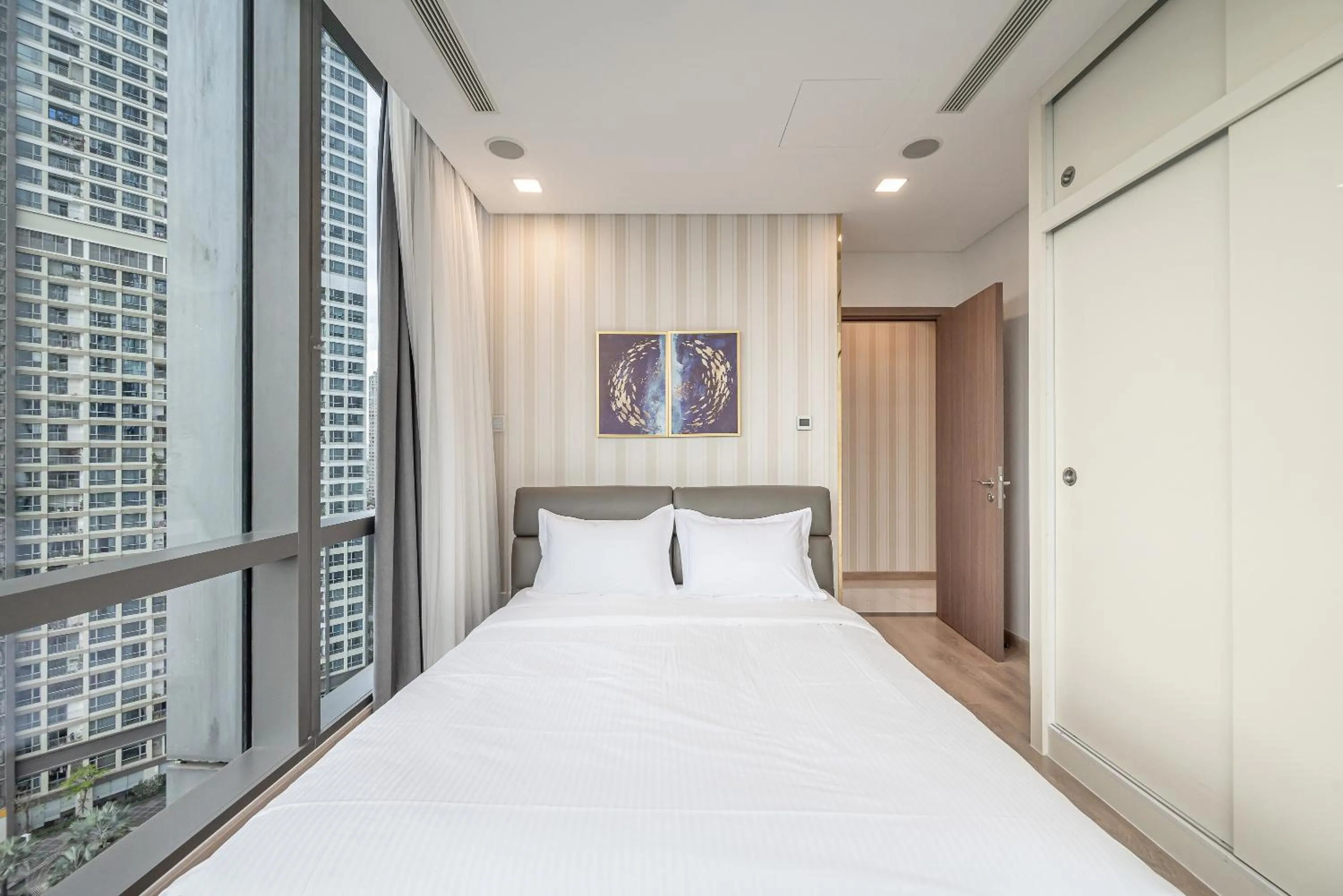 Bedroom, Bed in CeLaVie Serviced Apartment - The Vinhomes and Landmark