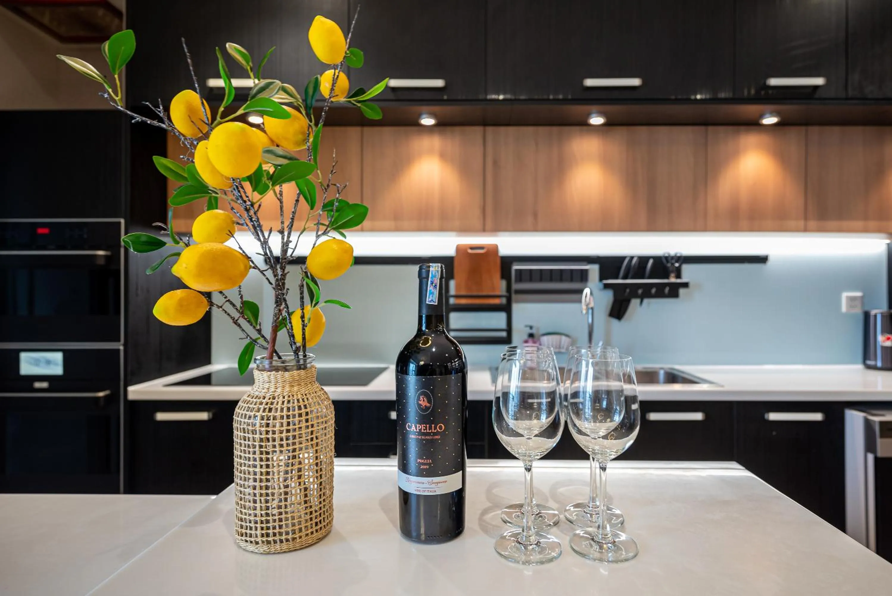 Kitchen or kitchenette in CeLaVie Serviced Apartment - The Vinhomes and Landmark
