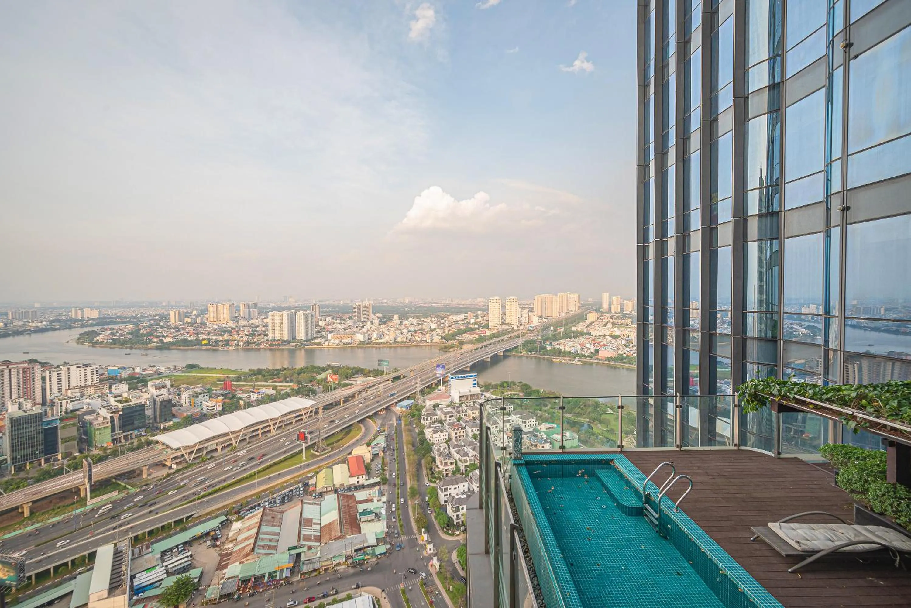 City view in CeLaVie Serviced Apartment - The Vinhomes and Landmark