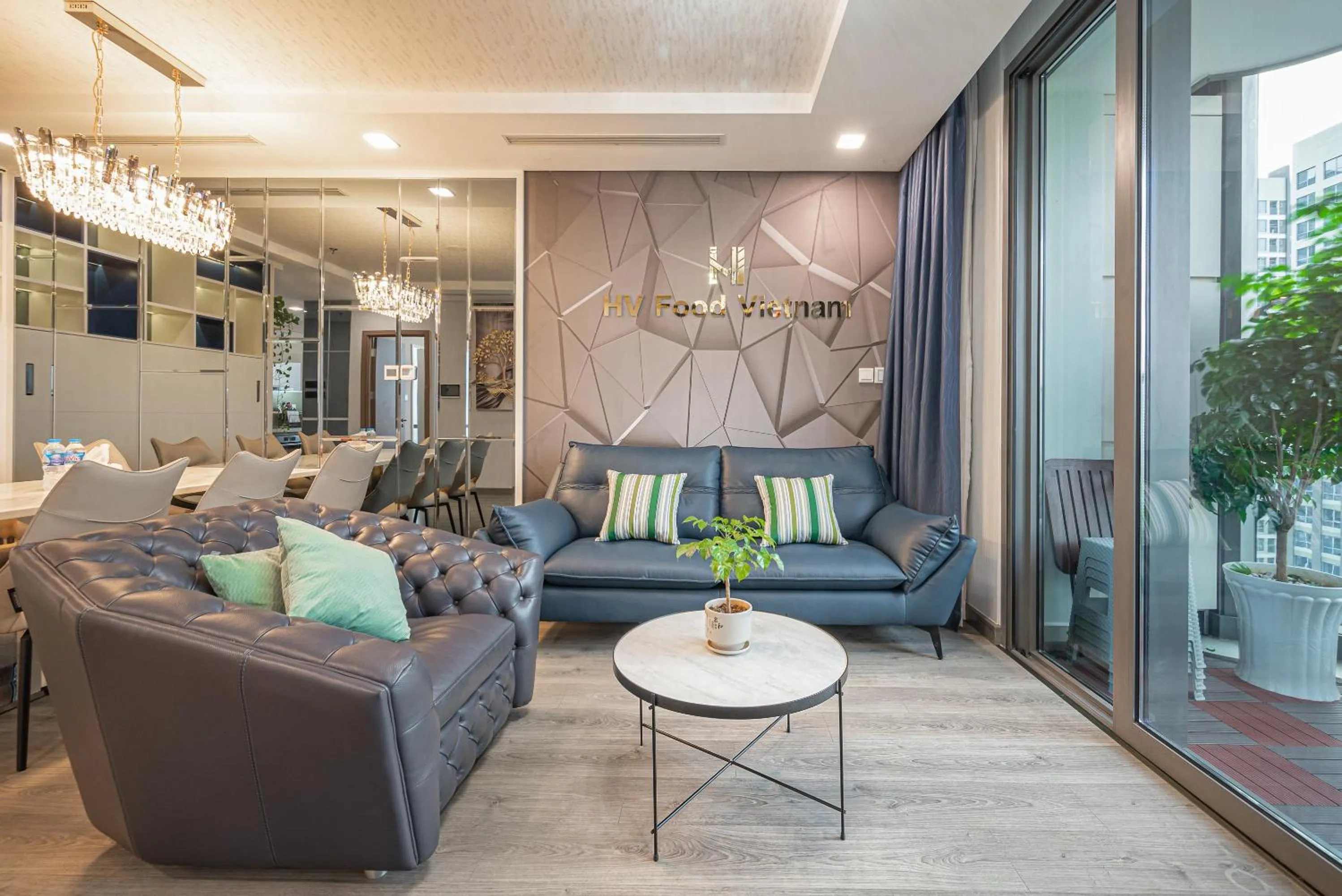 Living room in CeLaVie Serviced Apartment - The Vinhomes and Landmark