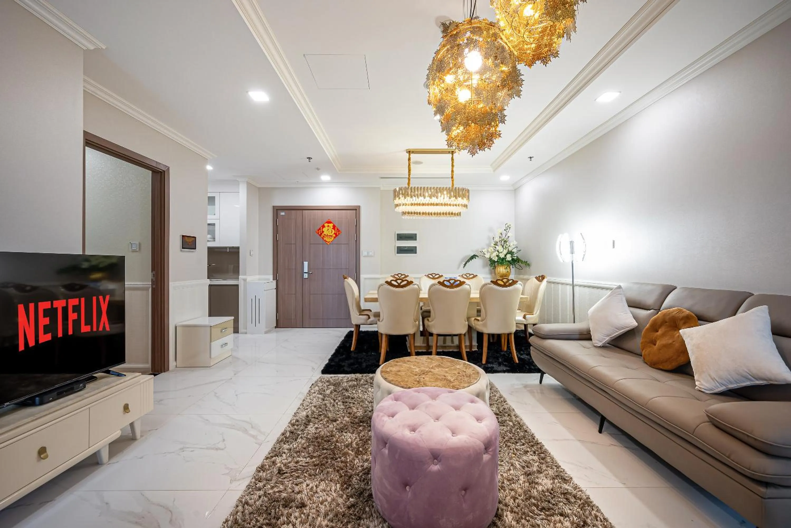 TV and multimedia in CeLaVie Serviced Apartment - The Vinhomes and Landmark