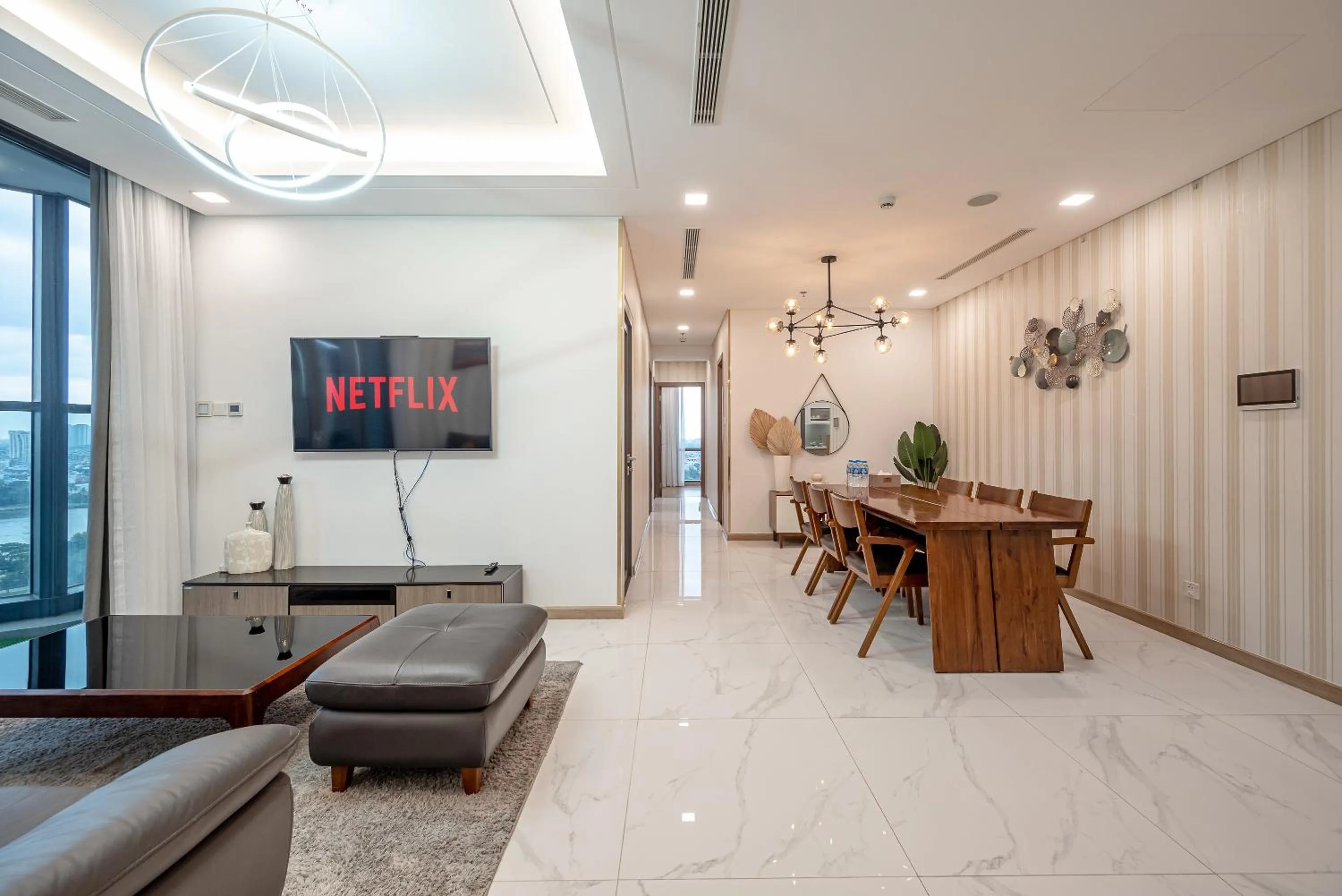 Living room in CeLaVie Serviced Apartment - The Vinhomes and Landmark