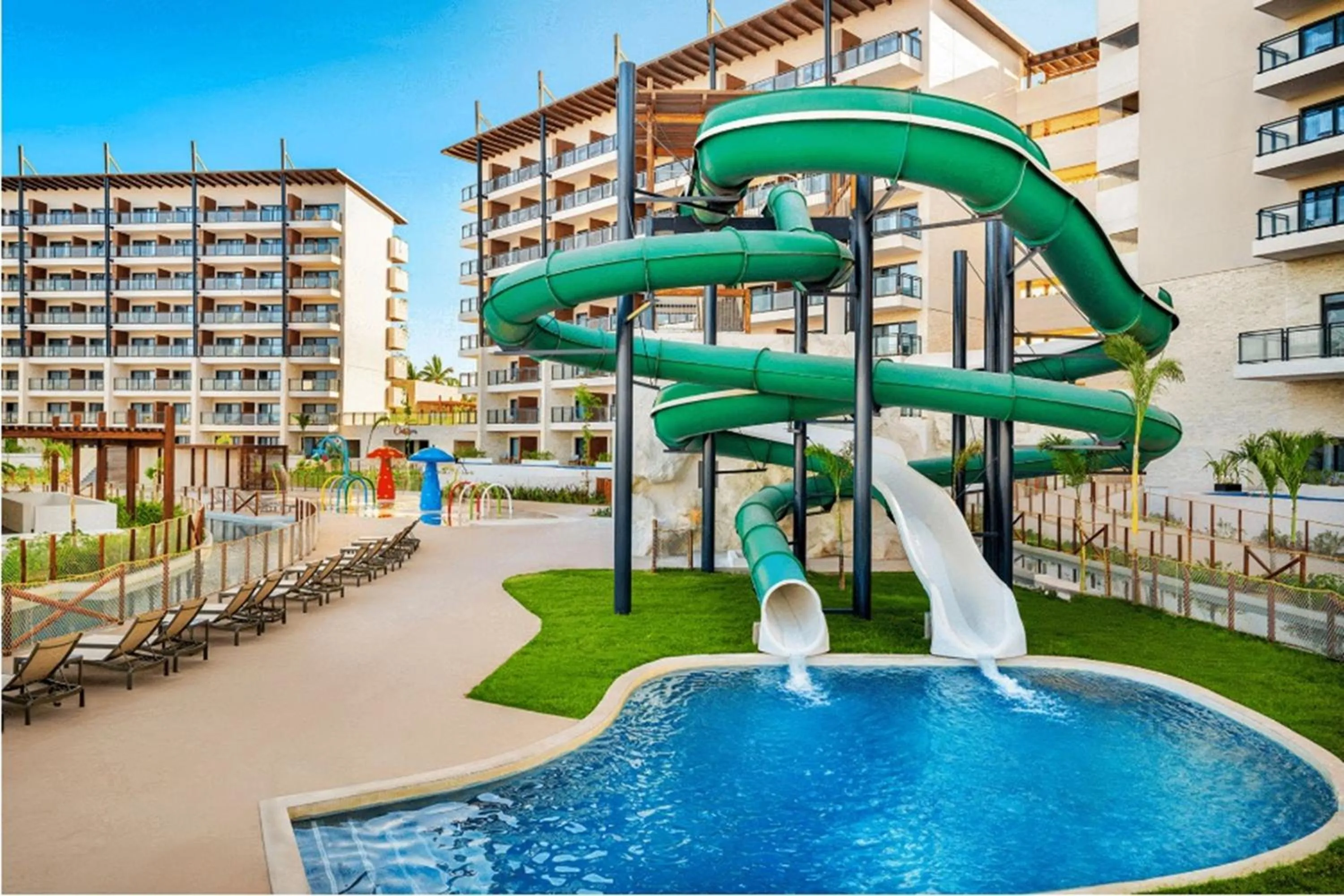 Aqua park in Dreams Estrella del Mar Mazatlan Golf & Spa Resort - All Inclusive