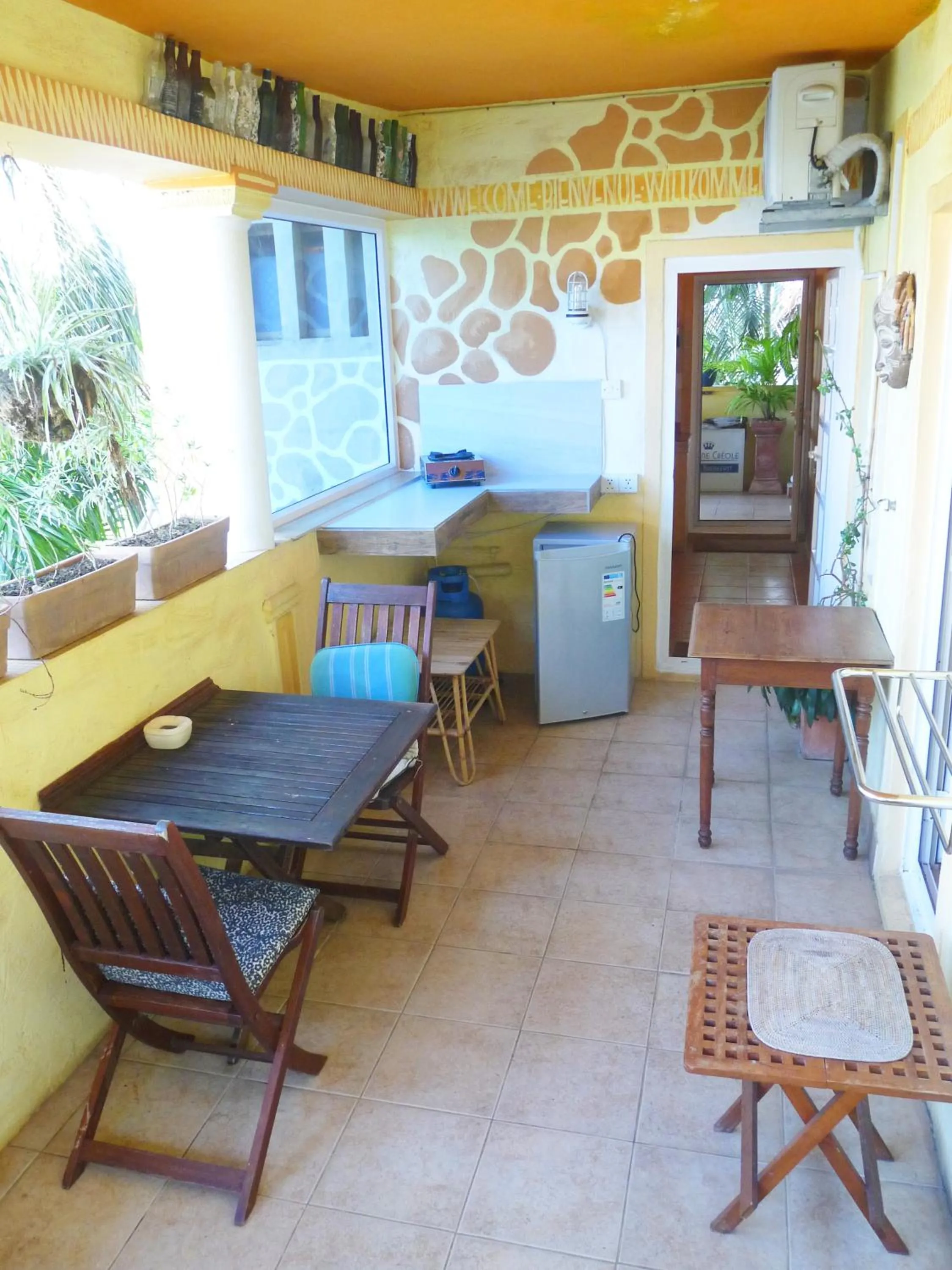 Seating area in La Reine Creole