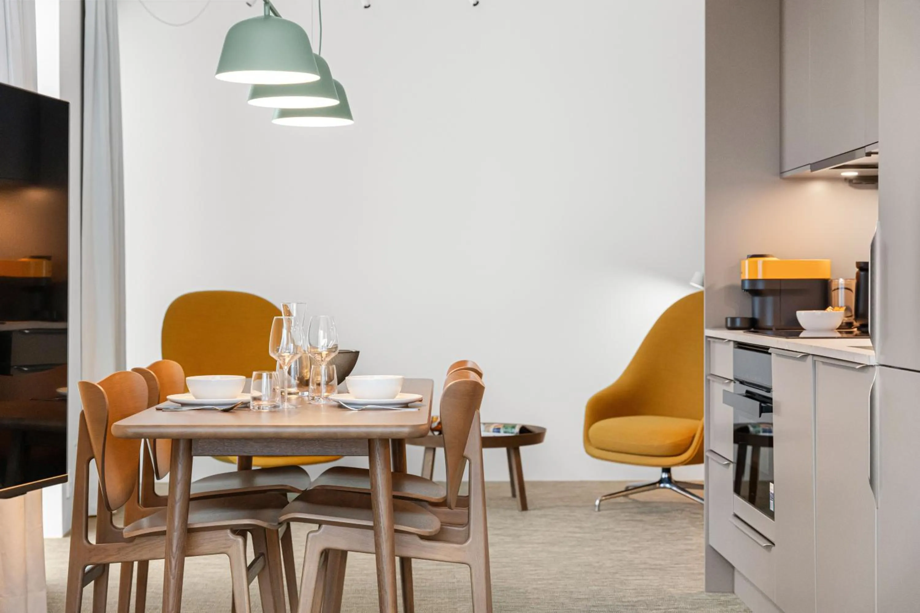 Dining area in LUX Hotel Apartments Lillestrøm