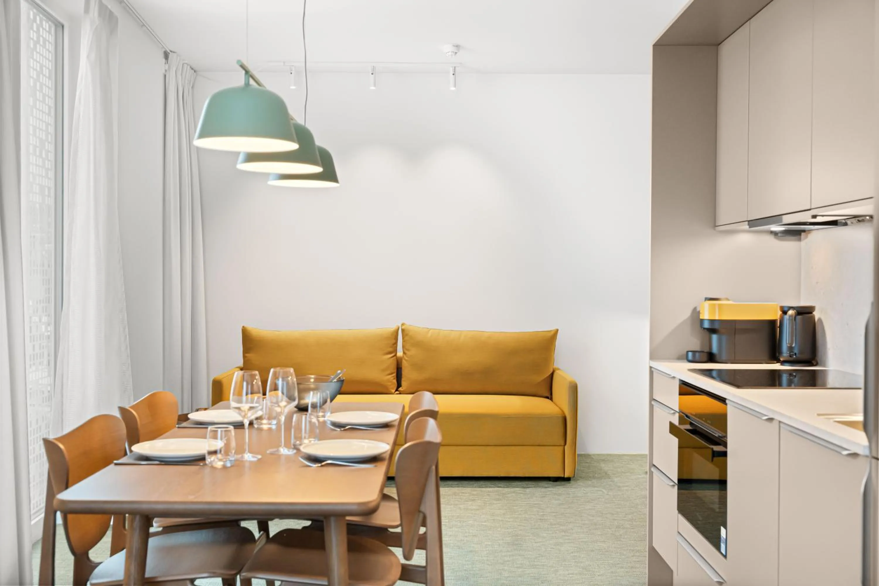 Seating area in LUX Hotel Apartments Lillestrøm